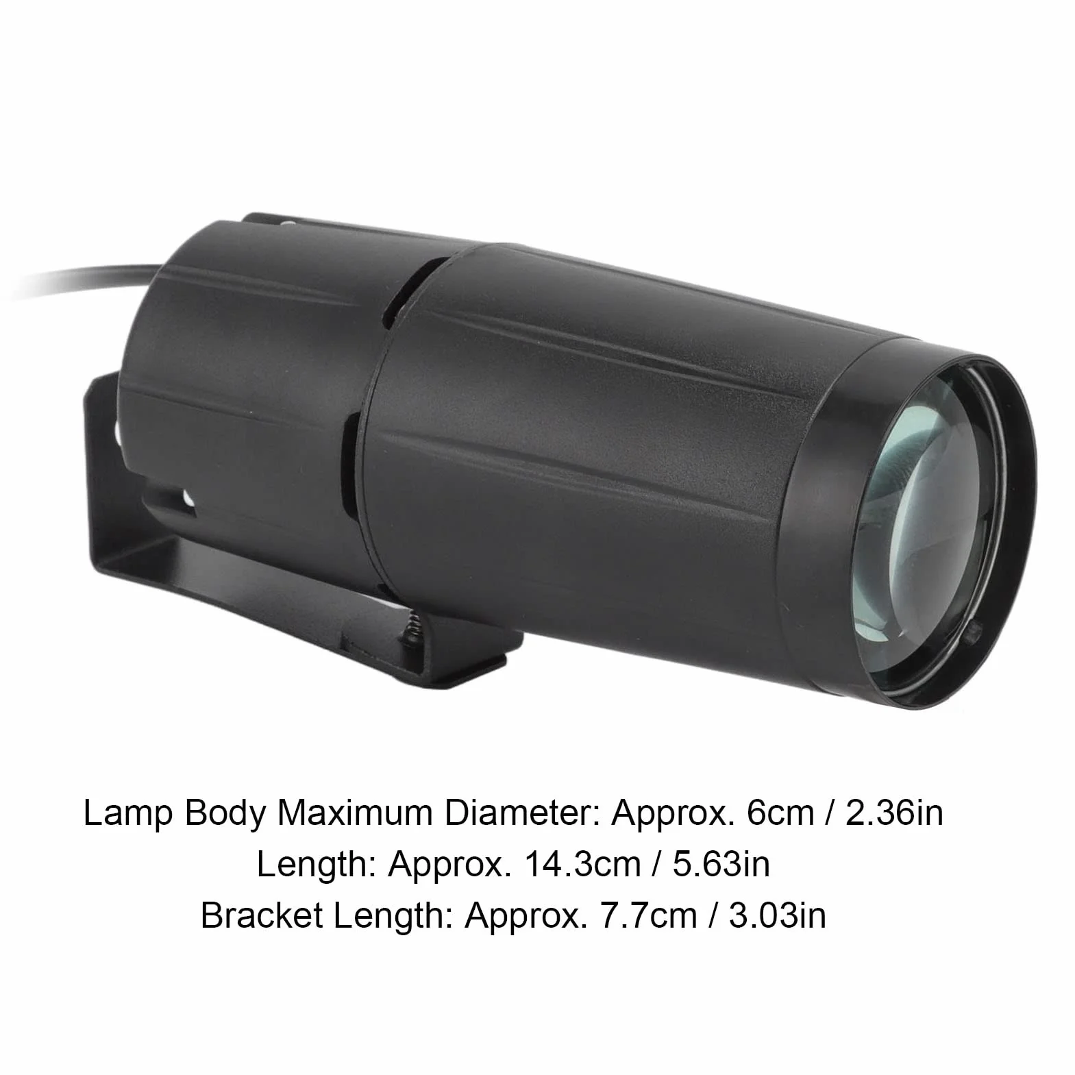BORDSTRACT 12W LED Pinspot Disco Light Stage Effect Beam Spotlight 90-240V KTV Home