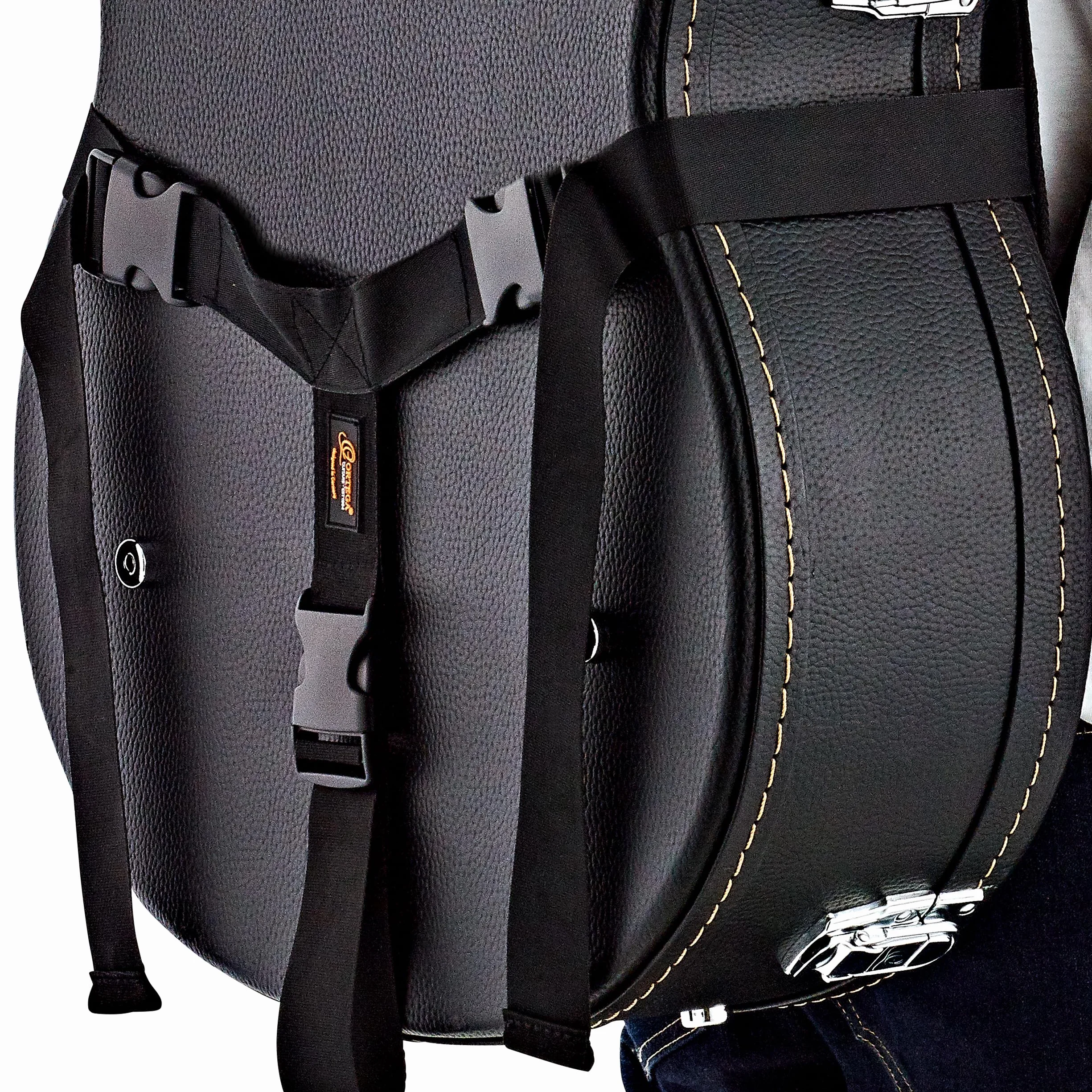 Ortega Guitars Pasek do plecaka Deluxe wyściełany – do ukształtowanych walizek i toreb Gigbags – bez twardej obudowy (OBPS-DLX)