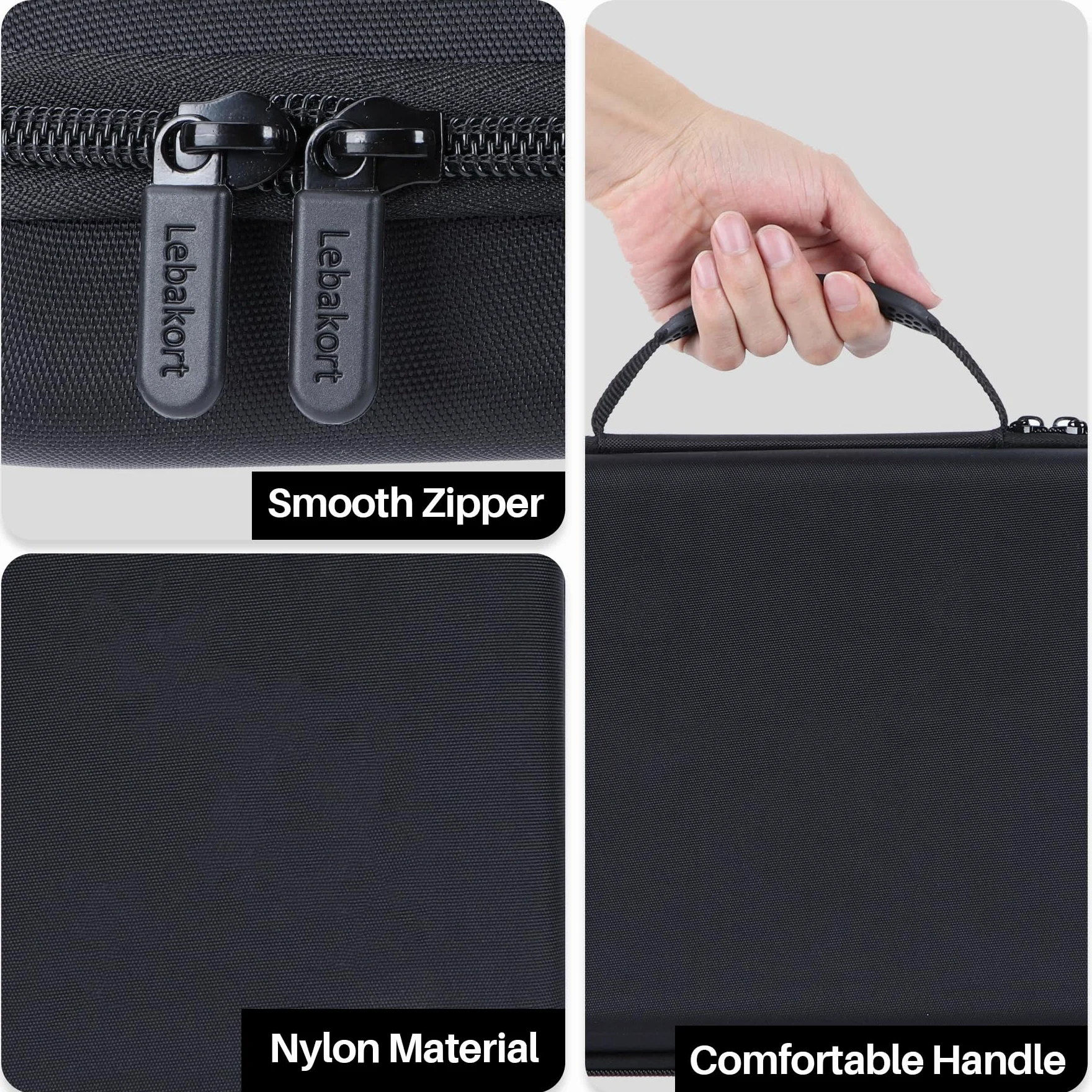 Lebakort Twarde etui ochronne etui do Akai Professional MPK Mini IV USB-C MIDI Keyboard Controller (czarny)