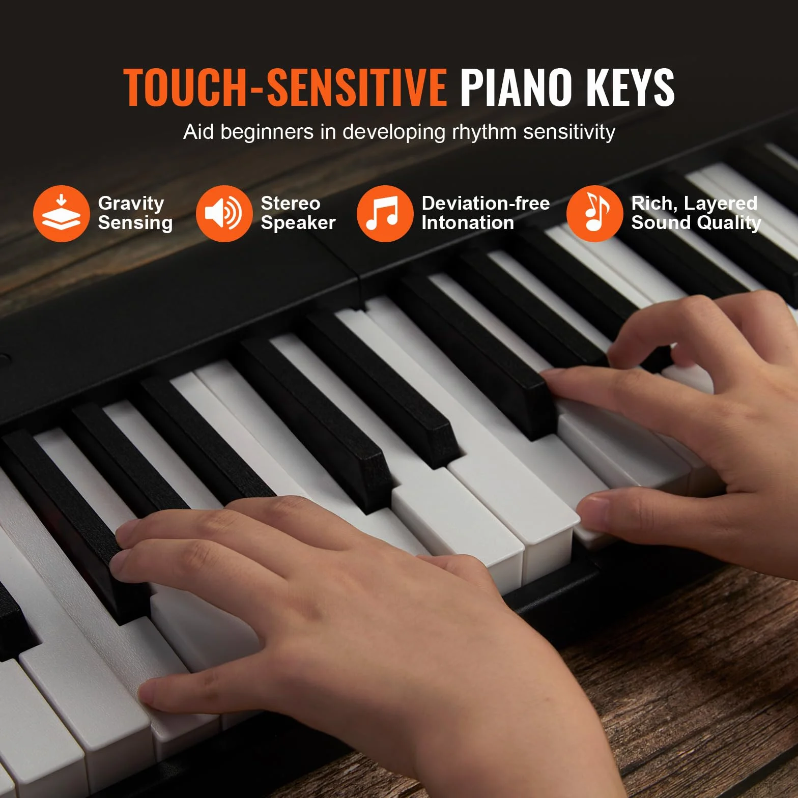 VEVOR 88 składanych klawiszy klawiatury fortepianu, Bluetooth i MIDI, cyfrowe pianino z podstawką na Sustain czułe na dotyk przyciski torby, akumulator dla początkujących nastolatków dorosłych,