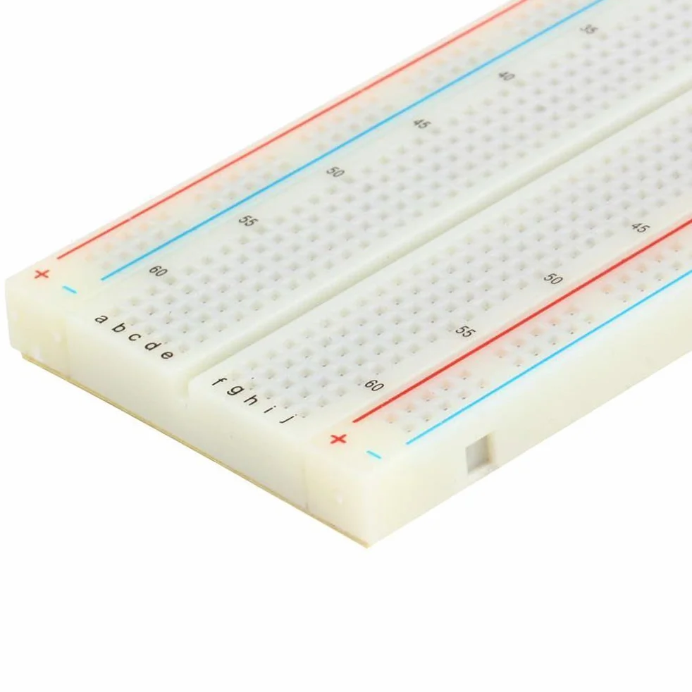 DollaTek 830 płyta do chleba bez lutowania 830 punktów wiążących 4 szyny zasilające 6,5 x 2,2 x 0,3 cala (165 x 55 x 9 mm)