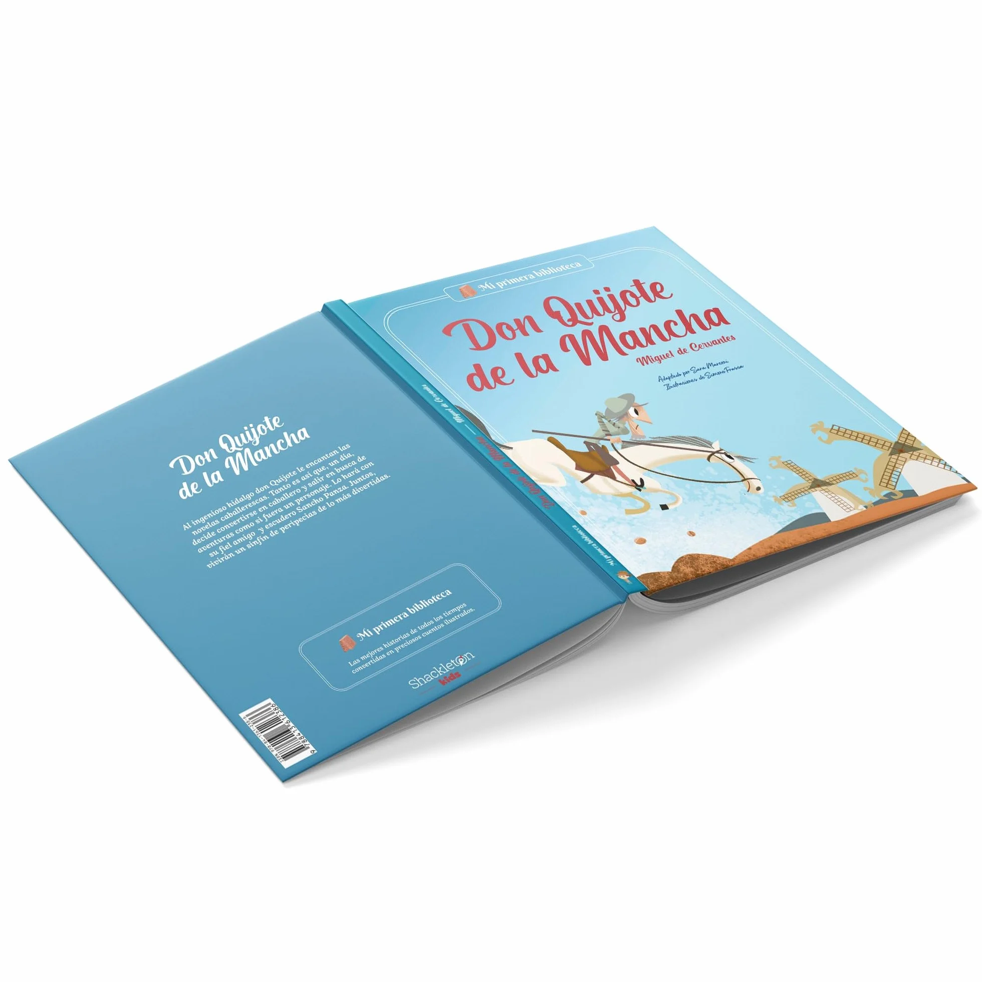 Don Quijote de la Mancha: Libro infantil con juegos y actividades extra | Los grandes clásicos de la literatura, convertidos en preciosos cuentos para niños y niñas | Para primeros lectores. (1)