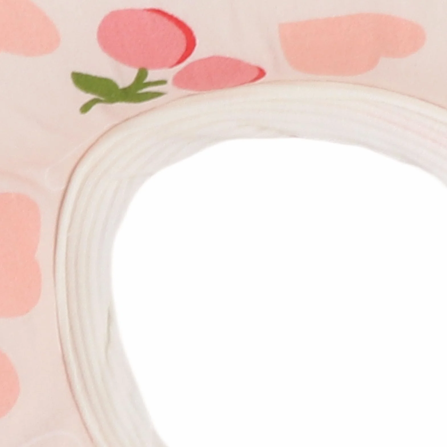 Generic Poduszka do Przekłuwania Uszu Donut Bawełniana Nausznik 12,6" Poduszka Wspierająca dla Osób Podróżujących na Boku, w Akademiku (Jasnoróżowy kształt serca)