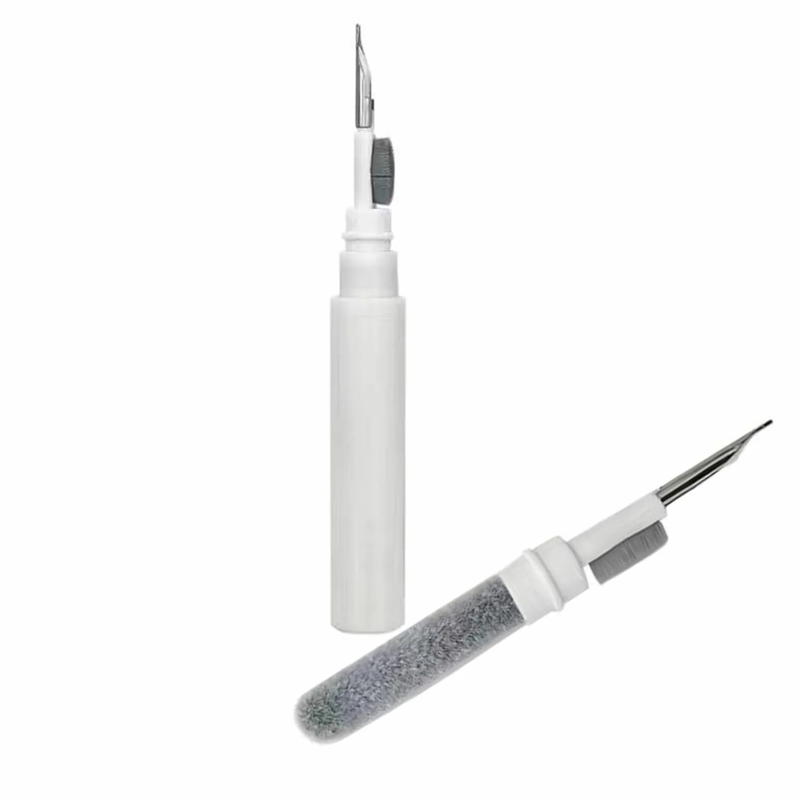 Wielofunkcyjny zestaw do czyszczenia słuchawek dousznych 3 w 1 Zestaw do czyszczenia słuchawek do AirPods iPhone Camera Keyboard-biały