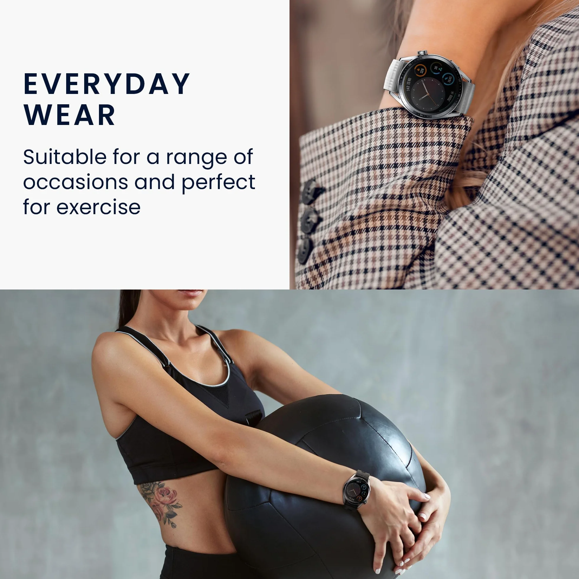 kwmobile Pasek kompatybilny z zegarkiem Huawei Band 4, 2 x zapasowy silikonowy pasek do zegarka
