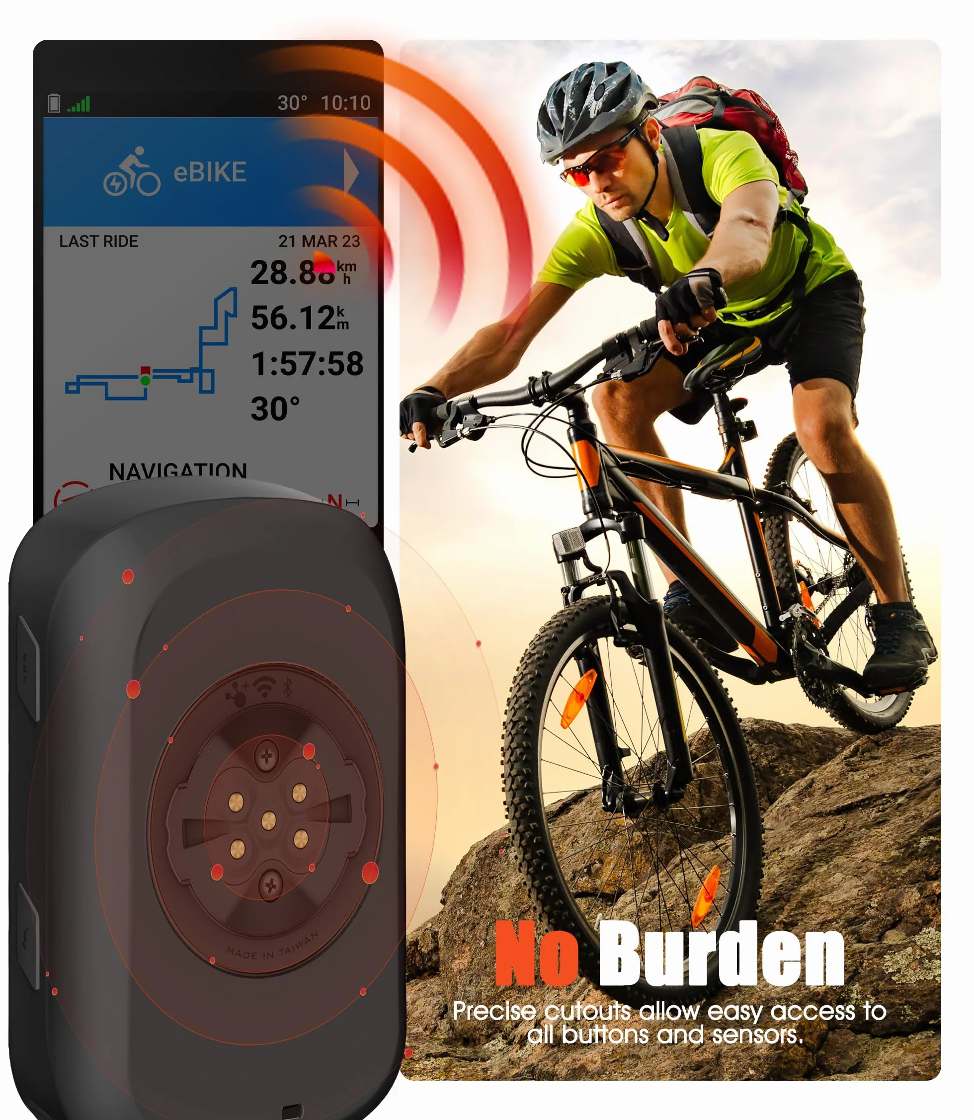Silikonowe etui kompatybilne z Garmin Edge 540/840 + 2 osłony ekranu ze szkła hartowanego, miękkie silikonowe etui w zestawie ochrona przed wstrząsami - czarna