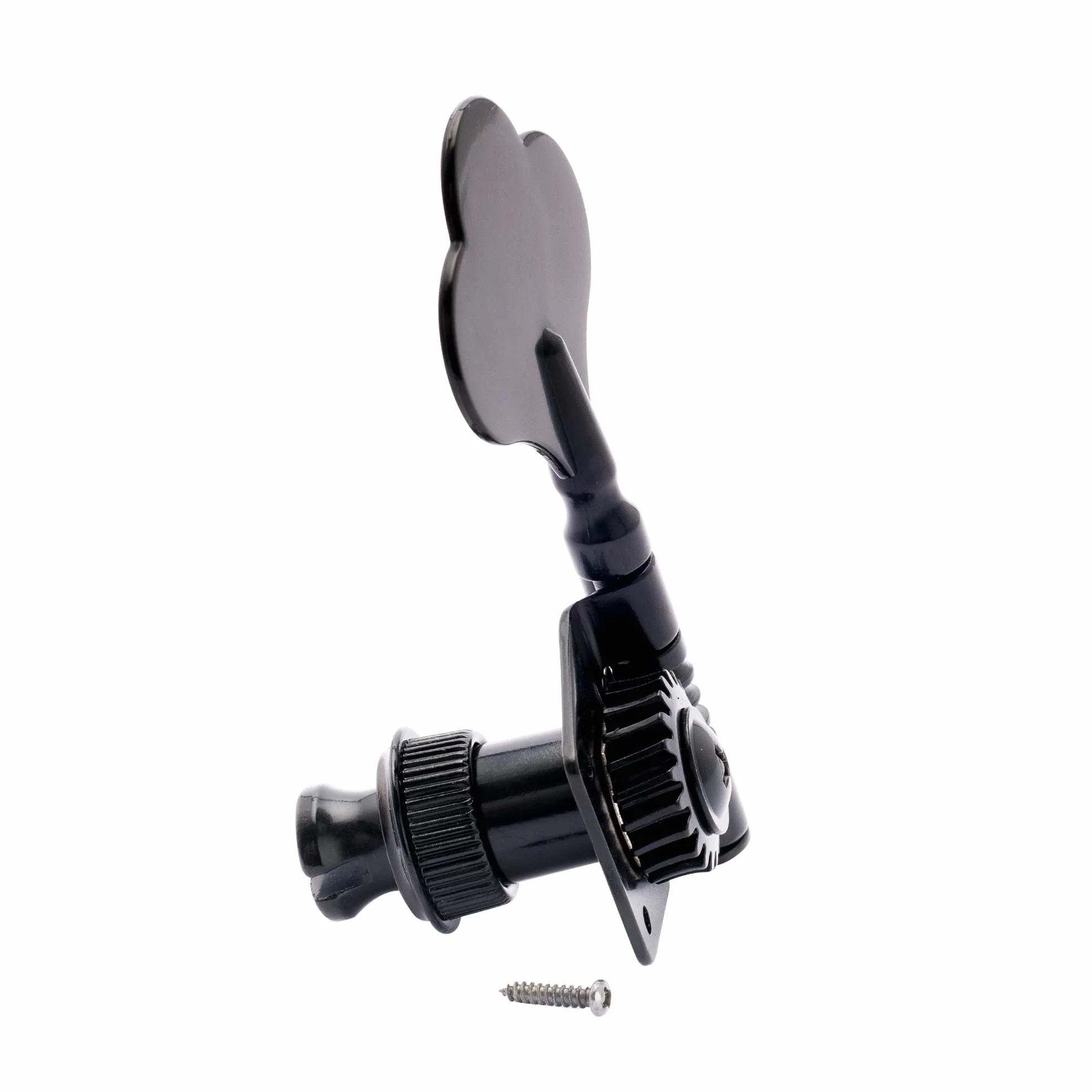 Musiclily Pro 18mm Tulejki Kluczy do Basu Elektrycznego stylu Otwartym Klucze, Czarny (4 szt.)