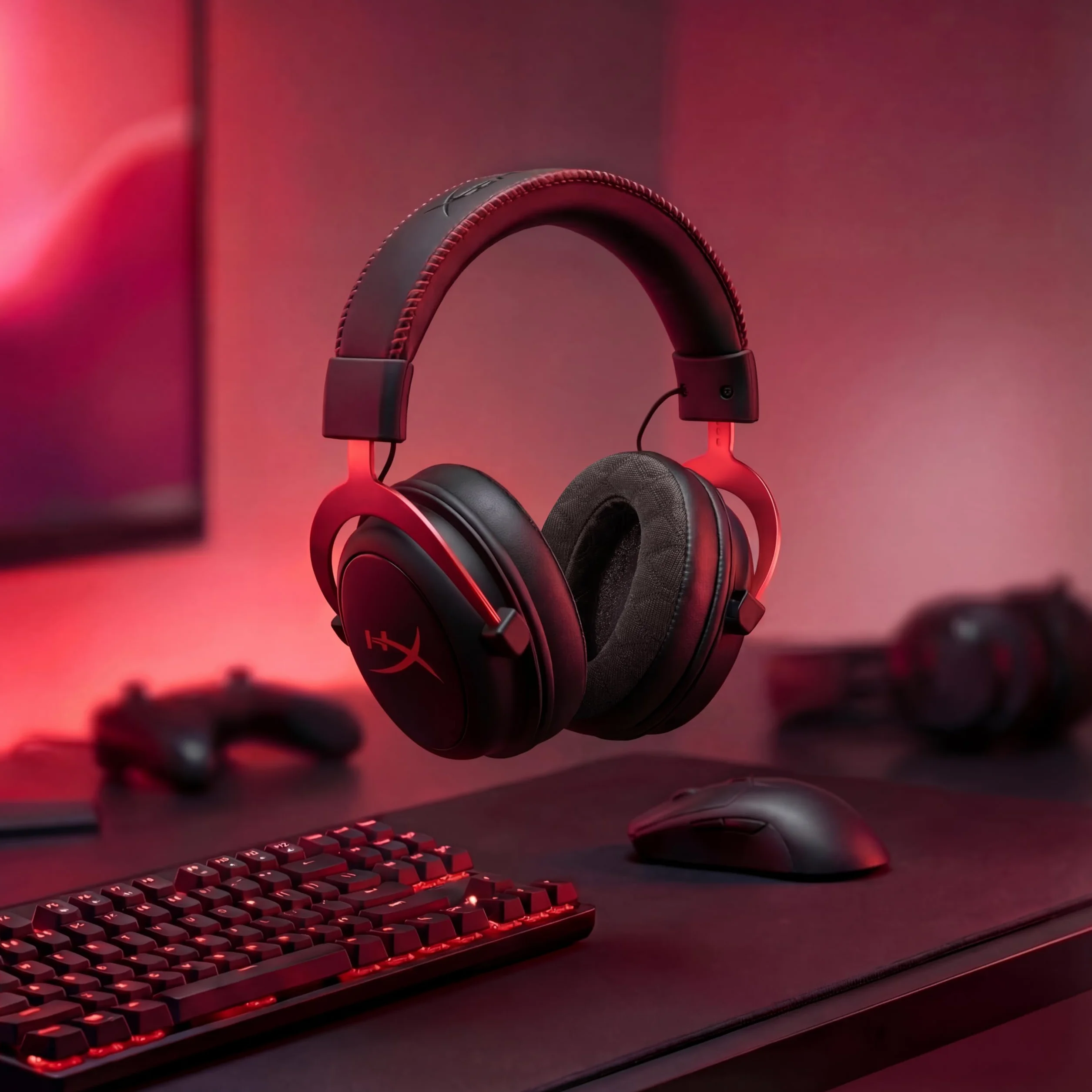 WC FreeZe V2 Cloud – kątowe chłodzące nauszniki żelowe kompatybilne z serią HyperX Cloud firmy Wicked Cushions | Nowy materiał chłodzący FreeZe V2, wyjątkowo gruby | Black