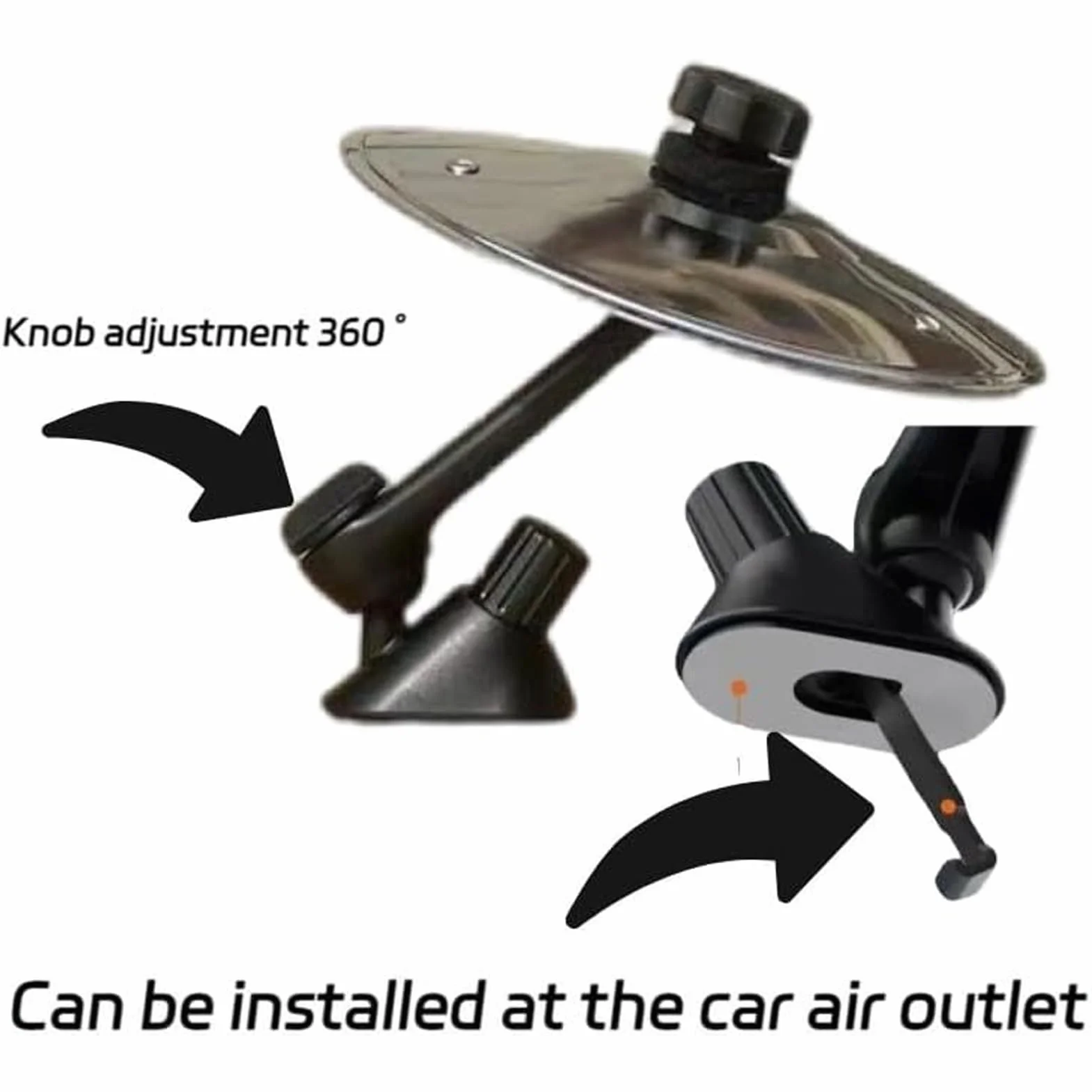 Stainless Steel Crash Cymbals, Dekoracja samochodu Wiatr, 5,51 x 5,31 cala kompaktowa łatwa instalacja, autentyczne akcesoria wiatrowe, stylowe wnętrze pojazdu do ciężarówki, Rv, Sedan