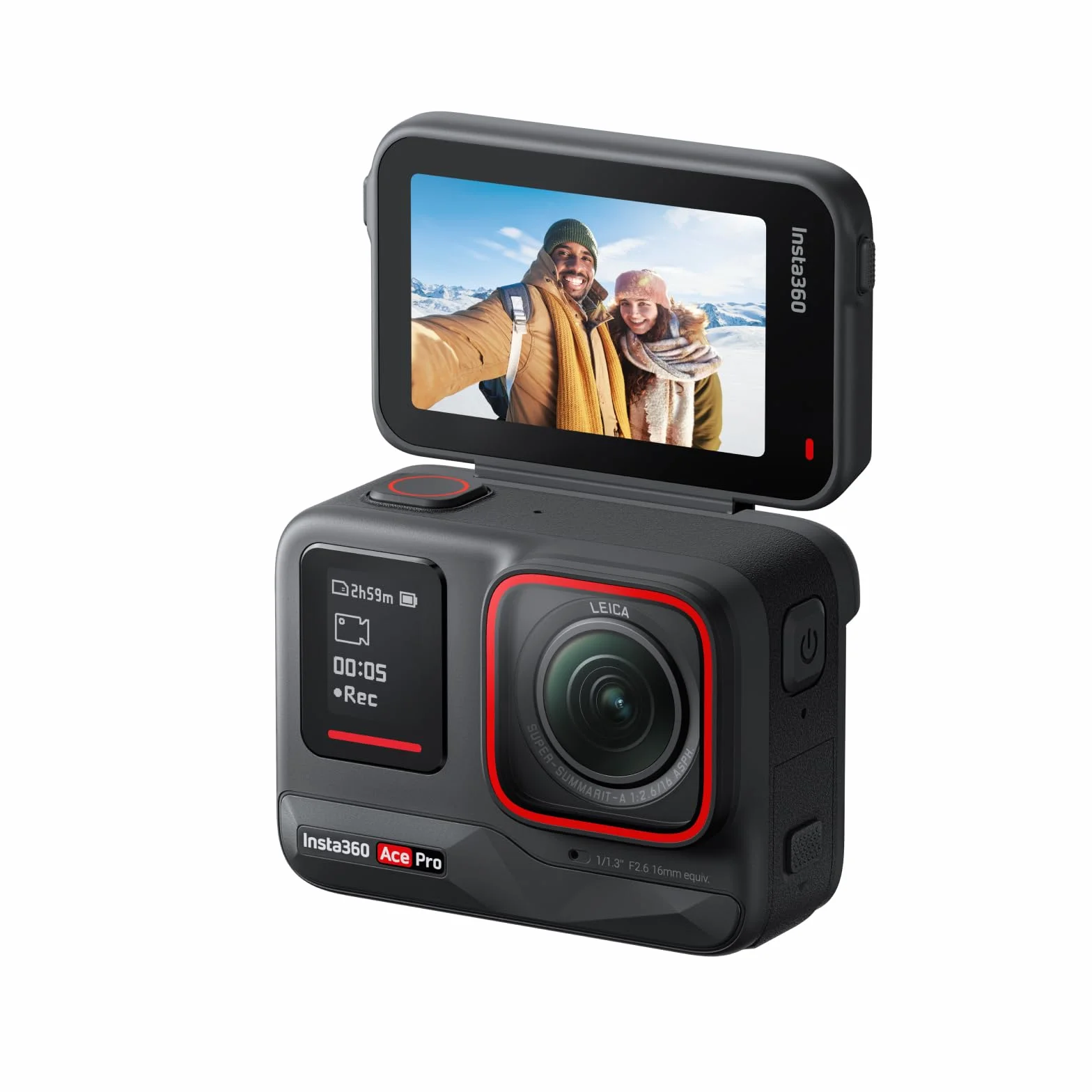 Insta360 Ace Pro: Wodoodporna kamera akcji zaprojektowana z Leicą, flagowym czujnikiem 1/1,3", redukcją szumów AI Maksymalny obraz, 4K przy 120 kl./s, 2,4 cala z klapką i funkcjami AI
