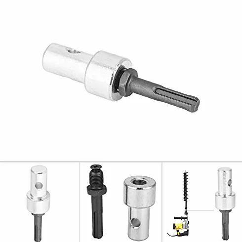 Adapter Wiertarki ślimakowej do Lodu Adapter Wiertła do Wiertarki Elektrycznej do Złącza ślimaka Uziemiającego Arbor Round Shank 2 Pit 2 Slot Adapter Wiertarki Elektrycznej