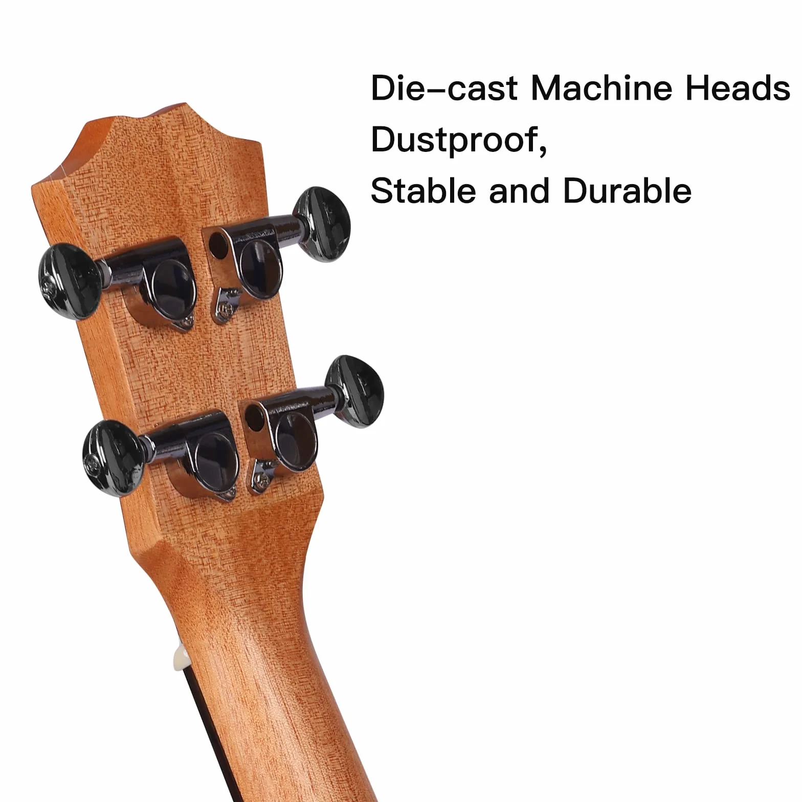Winzz Tenor Ukulele dla dorosłych, zestaw startowy, 66 cm, ze stojakiem na ukulele i kapodelem (mata mahońowa)