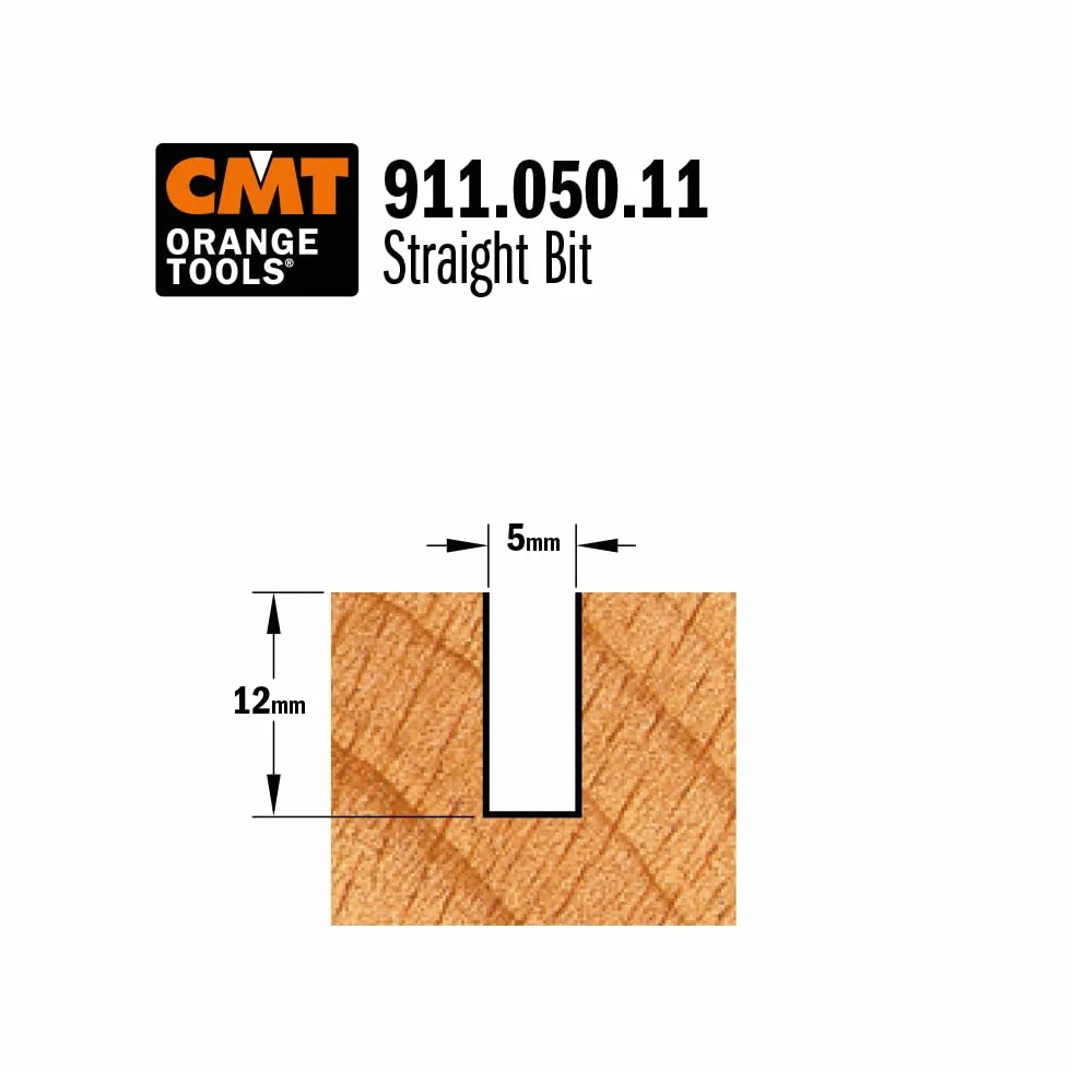 CMT Orange Tools 911.050.11 – frez prosty HWM S 8 D 5 x 12