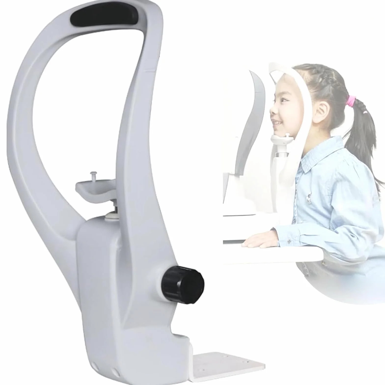 Instrument optyczny, podpórka pod brodę, wsparcie czoła do treningu optometrii i wzroku, trwałe akcesorium do badań wzroku
