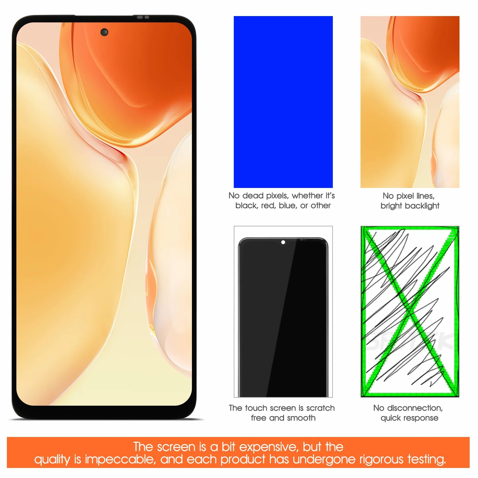 Ekran LCD do Motorola Moto G54 5G Ekran LCD XT2343 Ekran Dotykowy Digitizer Części Montażowe Zestaw