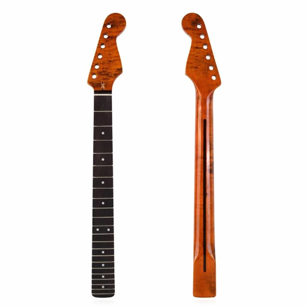 Wymienna szyjka gitary elektrycznej, 22 progi szyjka gitarowa kompatybilna z TL ST Tele Back Center Line Style Części zamienne do gitary elektrycznej