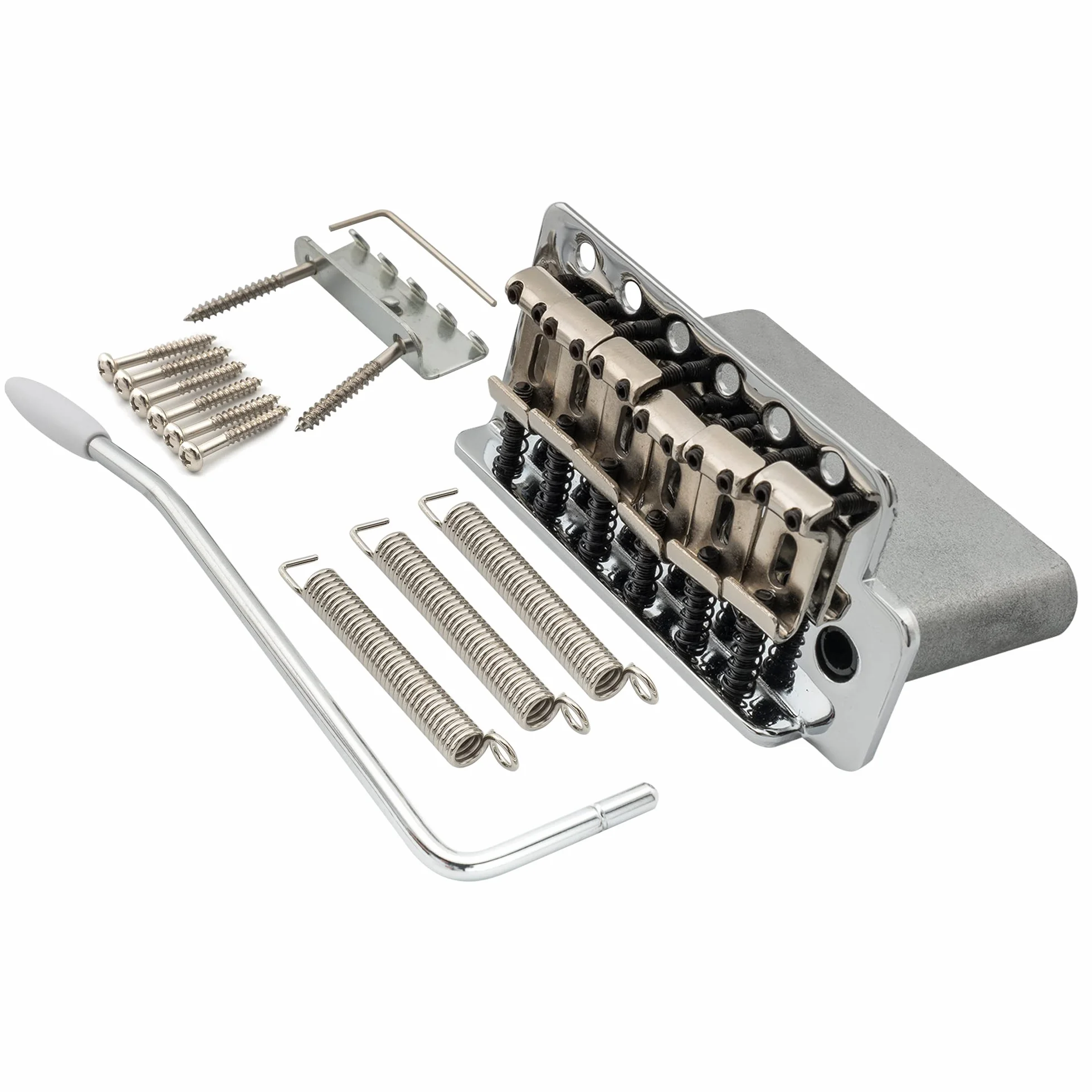 Musiclily Wilkinson WOV01 52,5 mm (2-1/16") Vintage Tremolo Bridge 6-rzędowy do gitary elektrycznej Squier/Mexico Fender Strat, chrom