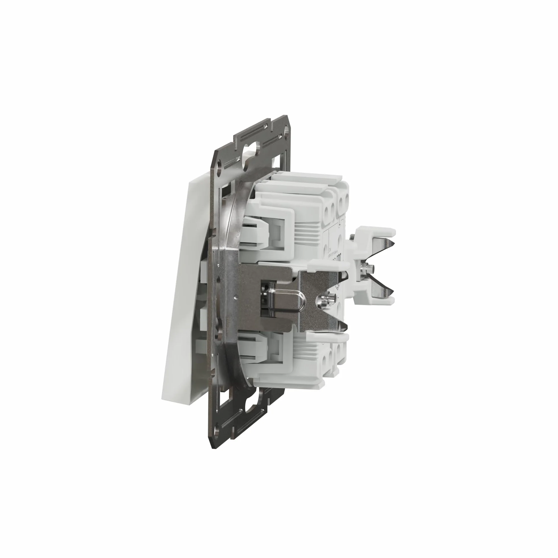 Schneider Electric Asfora EPH0370121D podwójny przełącznik podtynkowy 10 AX - 250 V, zaciski wtykowe, biały