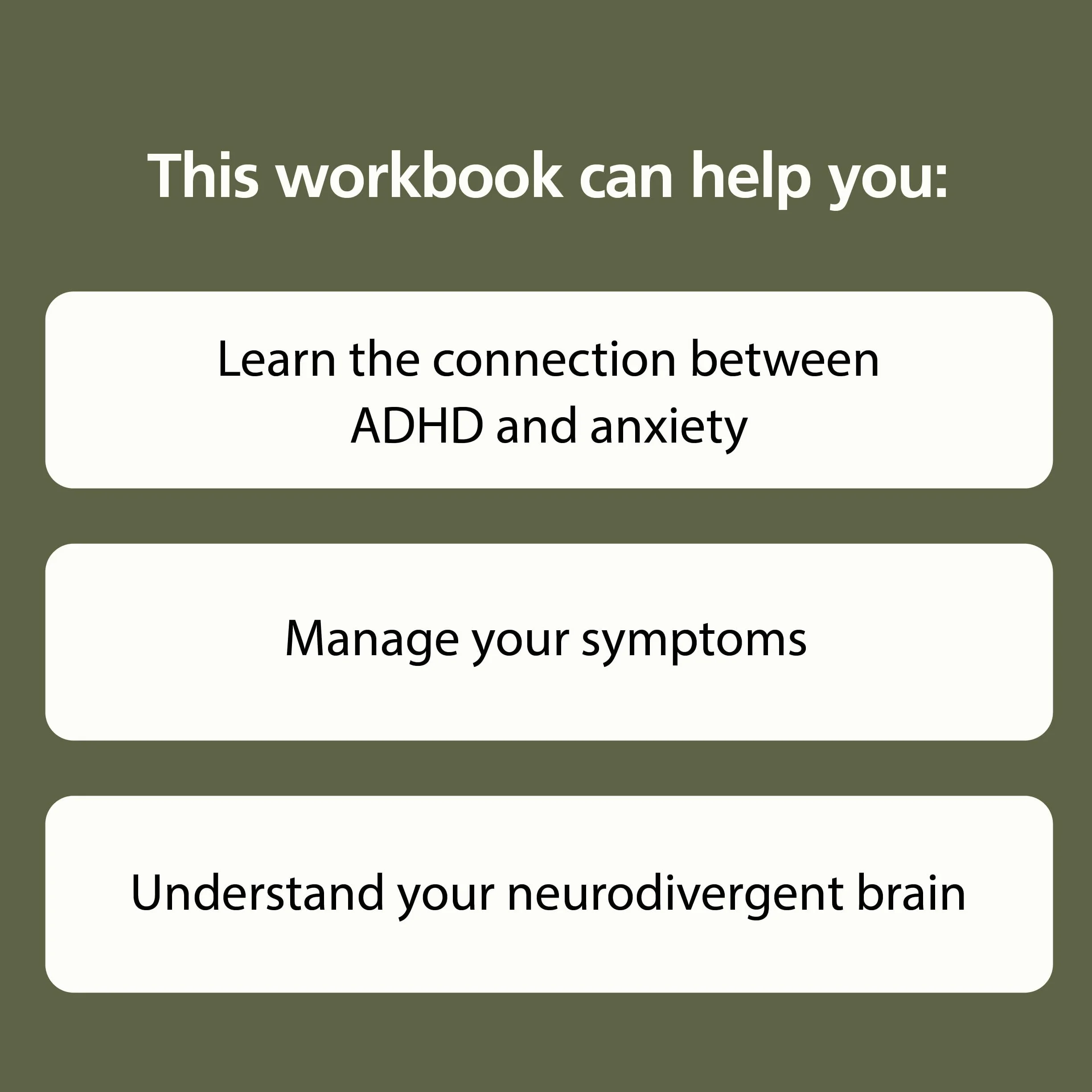 The Adult ADHD and Anxiety Workbook: Cognitive Behavioral Therapy Skills to Manage Stress, Find Focus, and Reclaim Your Life