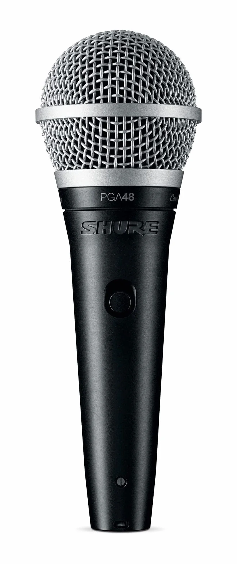 Shure PGA48 Mikrofon dynamiczny - ręczny do wokalu o charakterystyce kardioidalnej, z wyłącznikiem, 3-pinowym złączem XLR, 15' kablem XLR-QTR (PGA48-QTR)