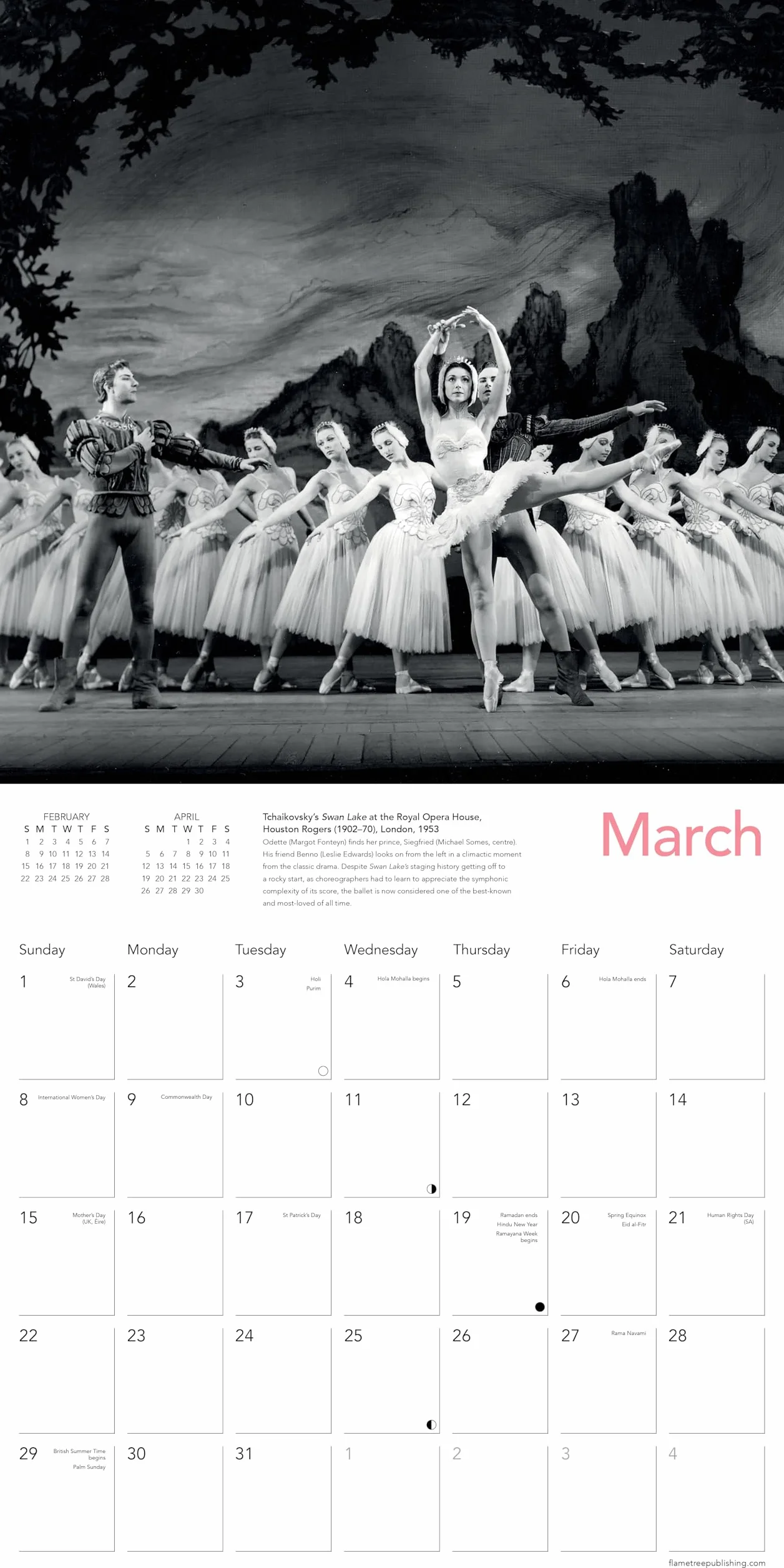 V&A: Ballet Wall Calendar 2026 (Art Calendar)