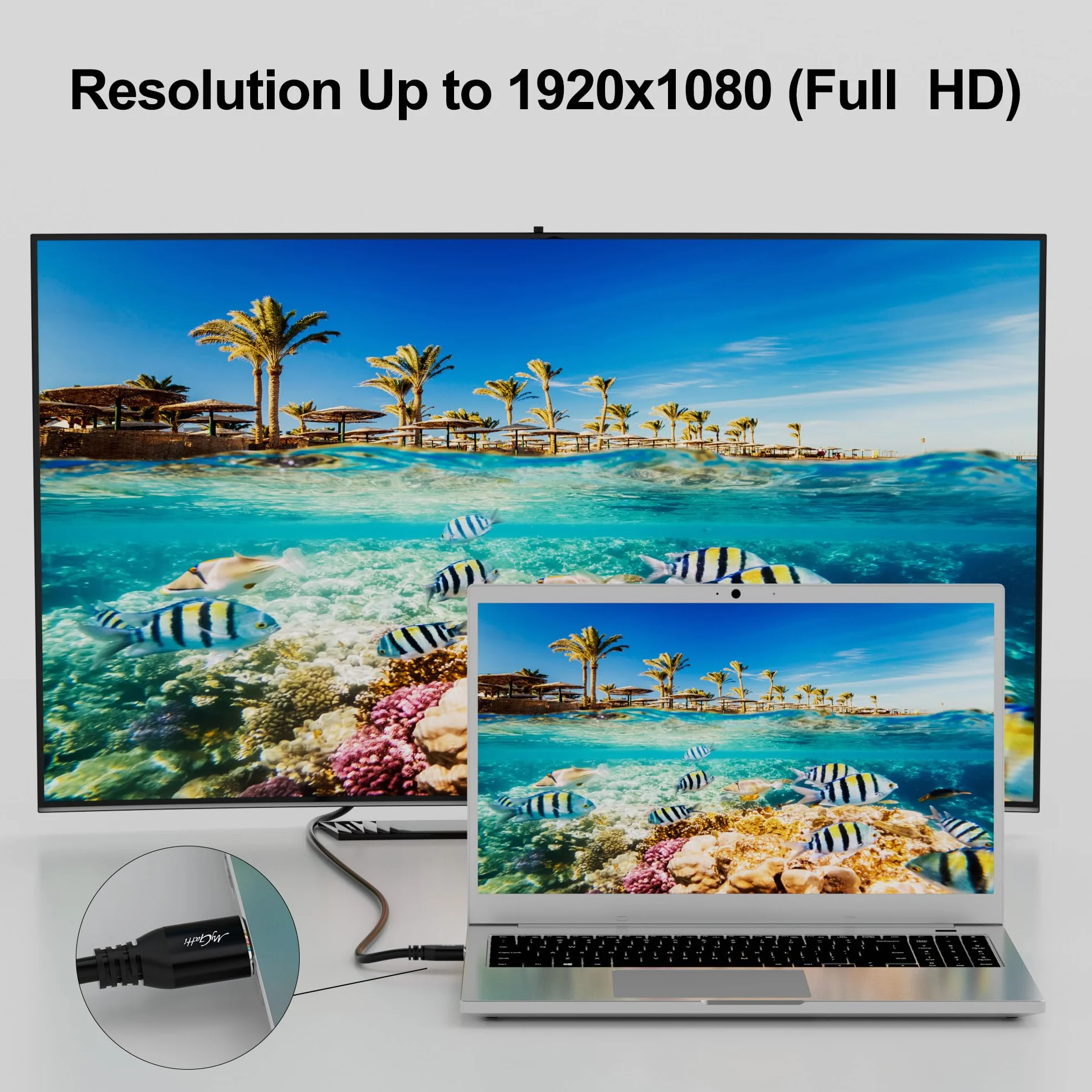 Kabel adaptera 4K HDMI na DVI 2 m, Full HD/1080p, dwukierunkowy kabel DVI (24+1) na HDMI, pozłacana wtyczka, kompatybilny z projektorem, laptopem, telewizorem, PC, odtwarzaczem DVD, z 5