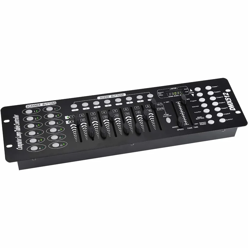 Konsola DMX Światło Sceniczne Kontroler Oświetlenia 192 Kanały 220-240 V Wtyczka UE