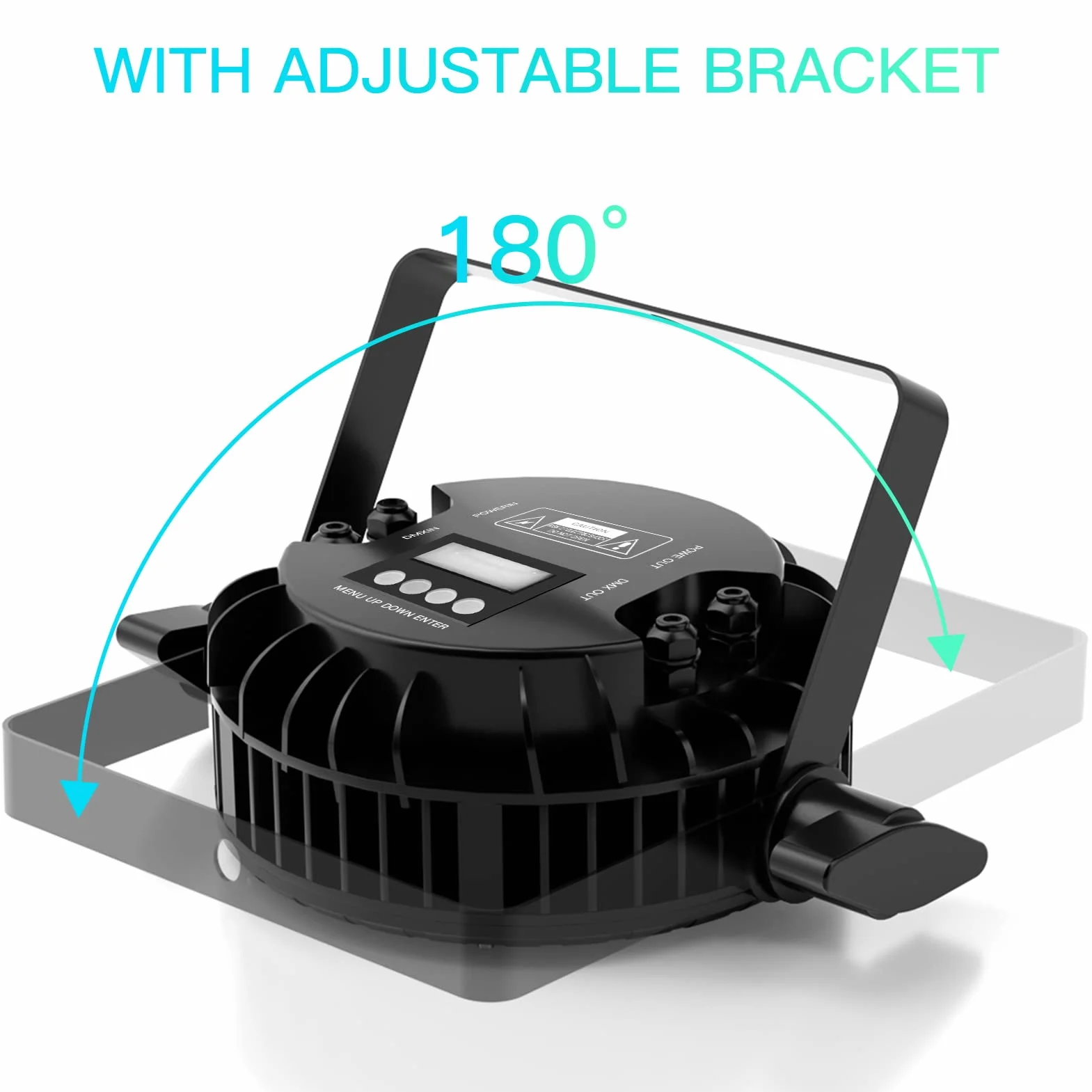 UKing 180W Par LED Wodoodporna RGBW Światło Sceniczne DMX 4/8 CH