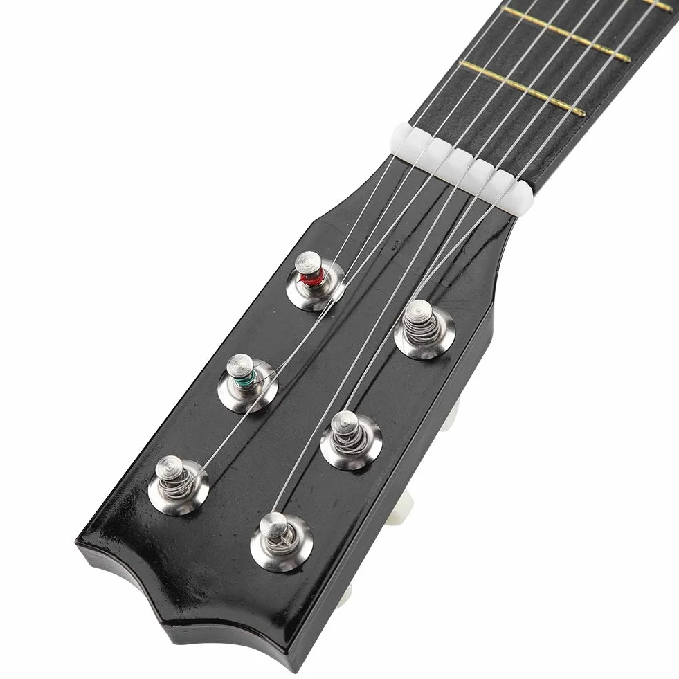 Akustyczna gitara koncertowa 4/4 dla początkujących, 54 cm, struny nylonowe, czarna