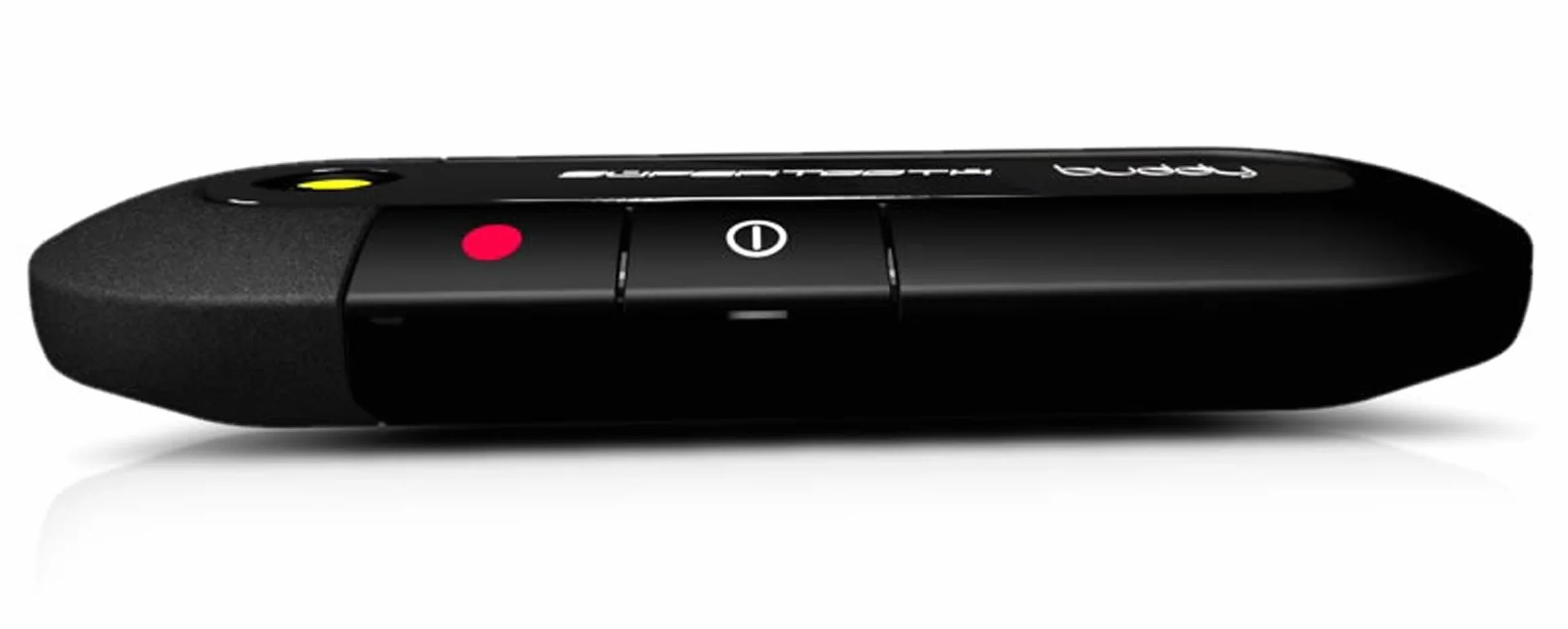 Buddy zestaw głośnomówiący Bluetooth Visor Speakerphone samochodowy do smartfonów, kompatybilny z iPhone, Samsung, Huawei, Google i innymi smartfonami komórkowymi, czarny