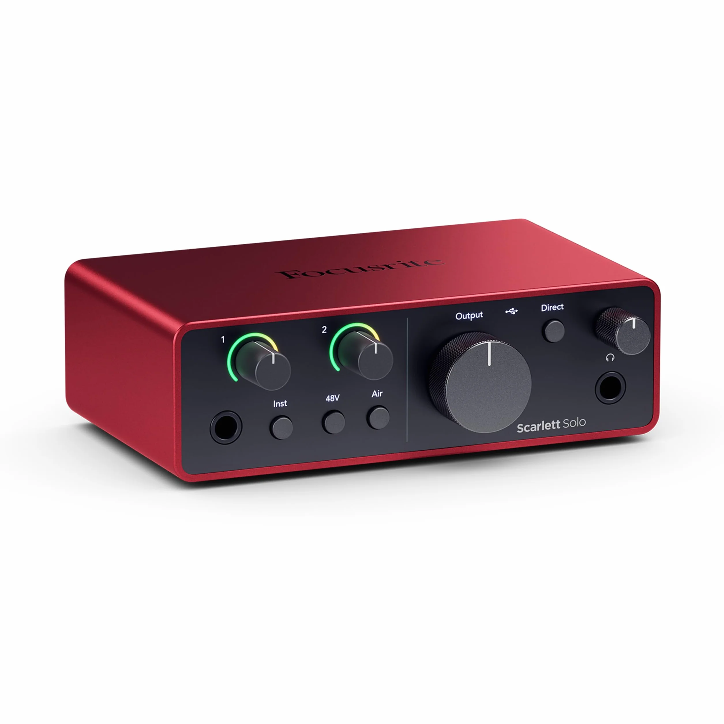 Focusrite Scarlett Interfejs audio USB Solo 4. generacji dla gitarzystów, wokalistów lub producentów – wysoka precyzja, studyjna jakość nagrań i kompletne oprogramowanie do nagrywania