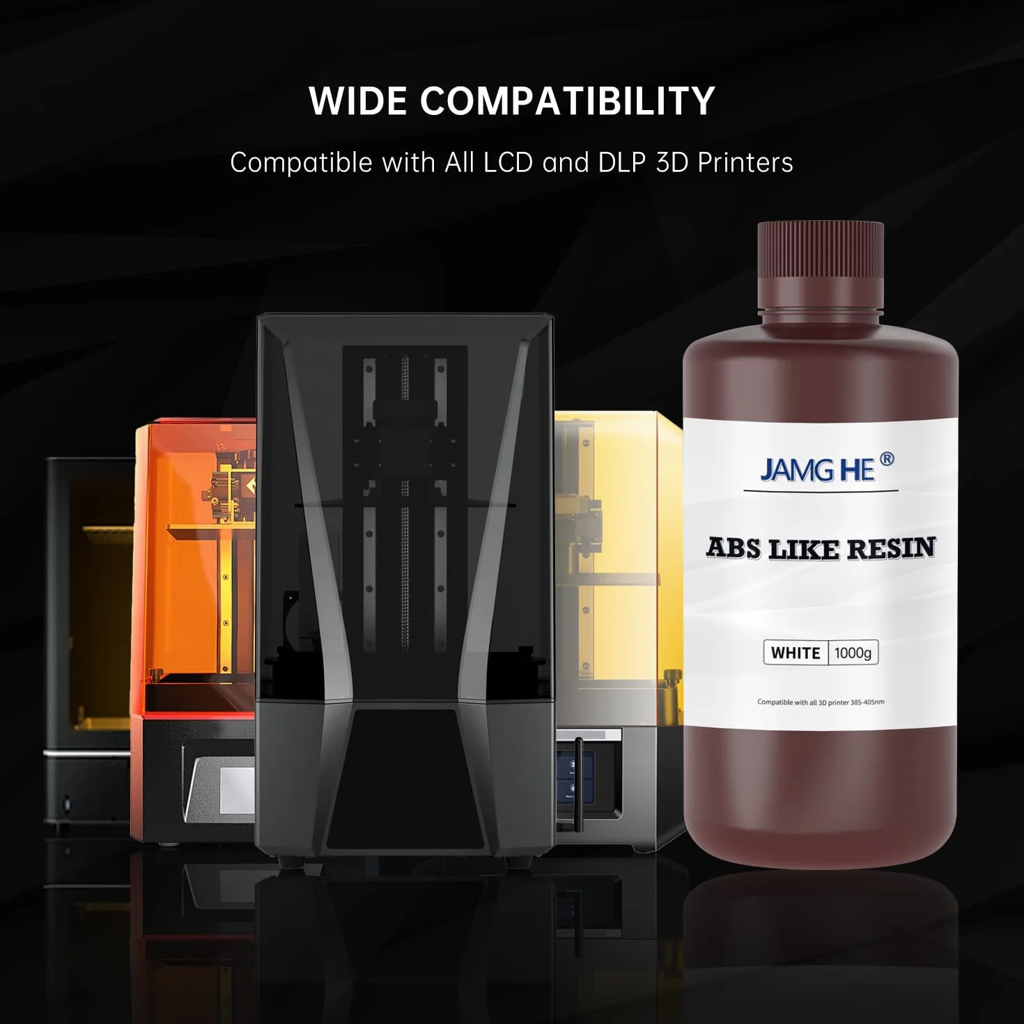 Żywica do drukarki 3D podobna do ABS 1 kg, 405 nm UV-Curing Standardowa żywica fotopolimerowa szybka do druku LCD/DLP/SLA, niek i wysokiej precyzji, szary