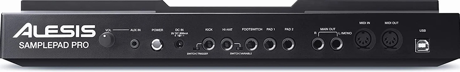 Alesis SamplePad Pro – instrument perkusyjny i sample z 8 szybkimi 2-strefowymi padami, oświetleniem LED i ponad 200 wbudowanymi dźwiękami