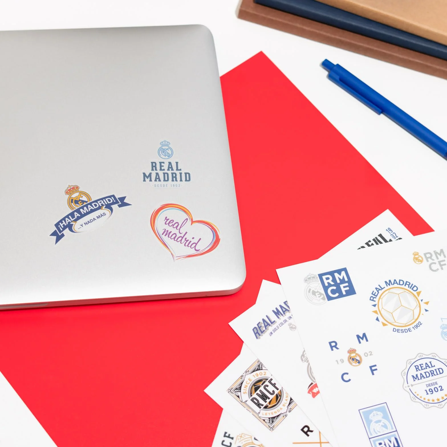 Grupo Erik Stickers Real Madrid Merchandise | Waterproof & Removable Laptop Stickers For Adults & For Children | Real Madrid Gifts For Boys