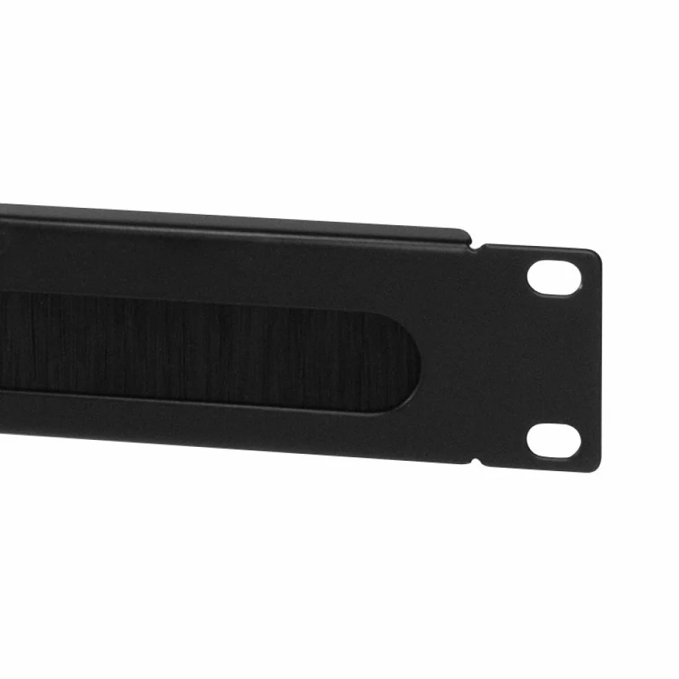 LogiLink Professional ORCEB1B - 19" przepust kablowy 1HE, z wkładką szczotkową, czarny