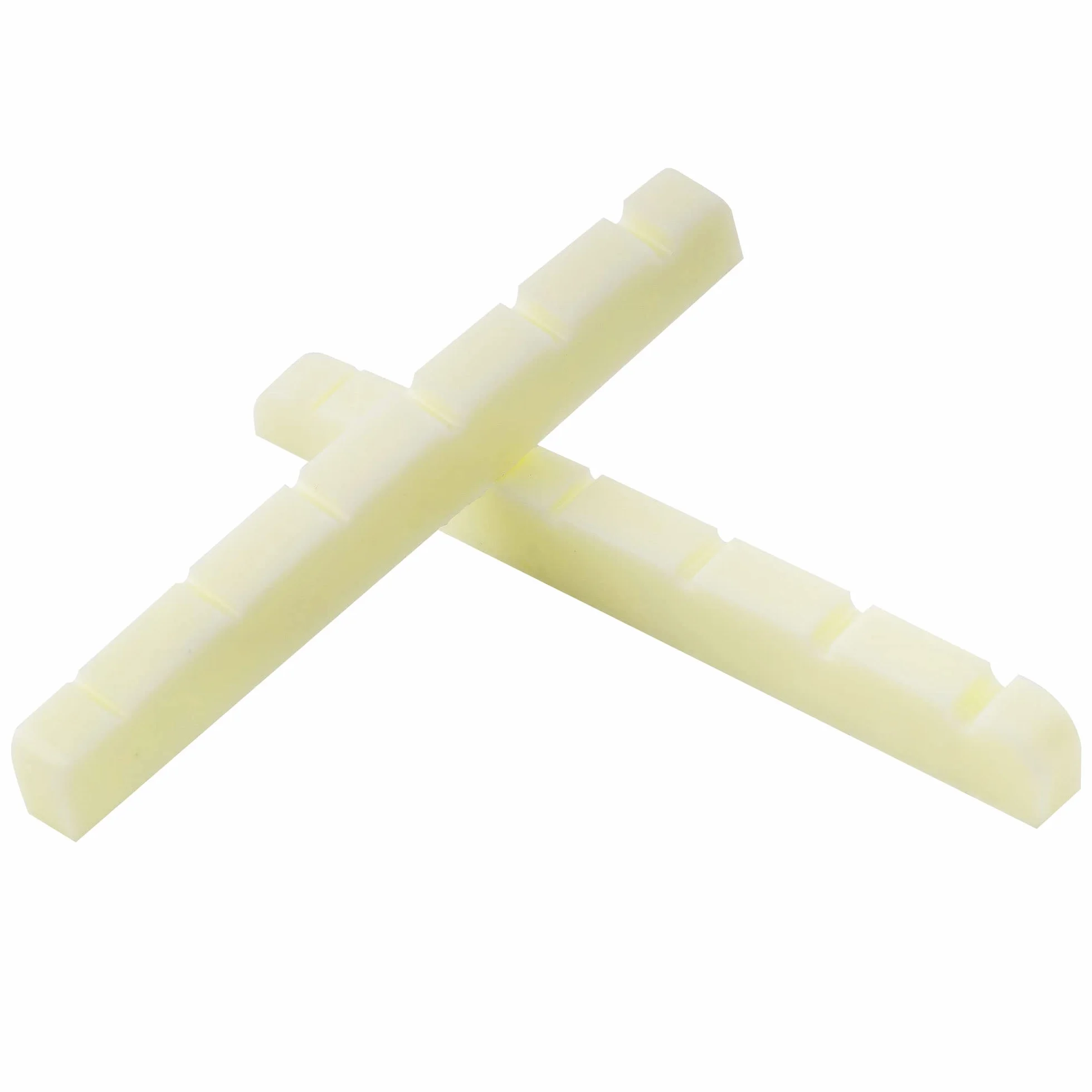 Musiclily Pro Plastik żywicy Mocznikowej 43mm Siodełko Gitarowe Strat Tele do Gitary Elektrycznej Stratocaster/Telecaster, Kość Słoniowa(2 szt.)