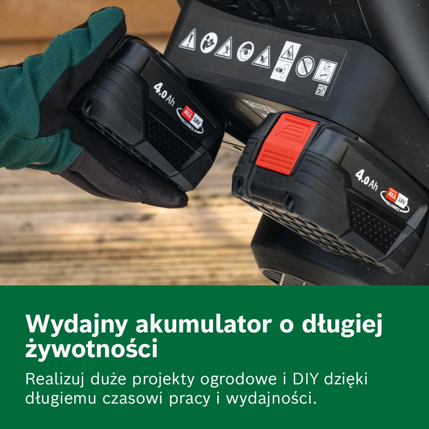 Bosch akumulator PBA 18 V 4,0 Ah W-C (system 18 V, akumulator 4,0 Ah, w kartonie)