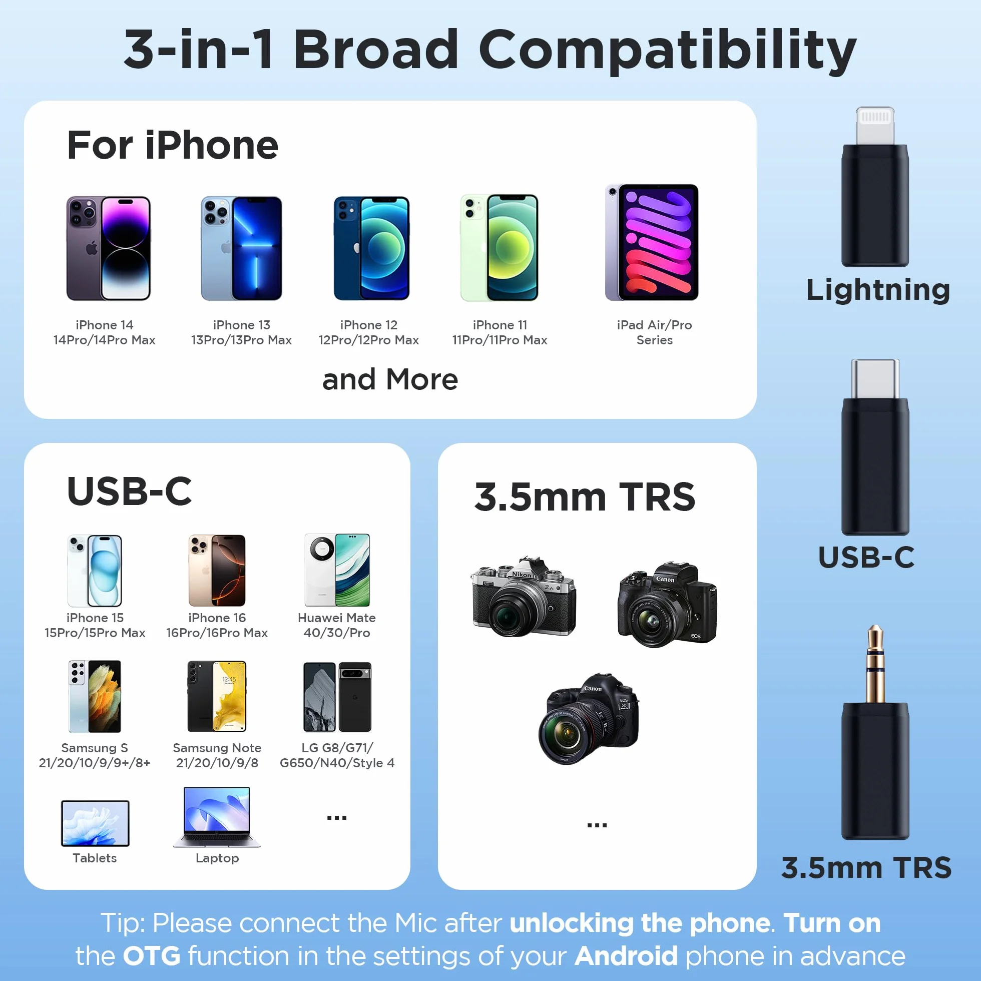 Boya BOYALINK 2 Upgrade – 3 w 1 Bezprzewodowy Mikrofon Lavalier, Podwójny Klips na Klapę, do 30 Godzin Pracy dla iPhone’a, Androida i kamer, Redukcja Szumów do Nagrań Wideo i Audio