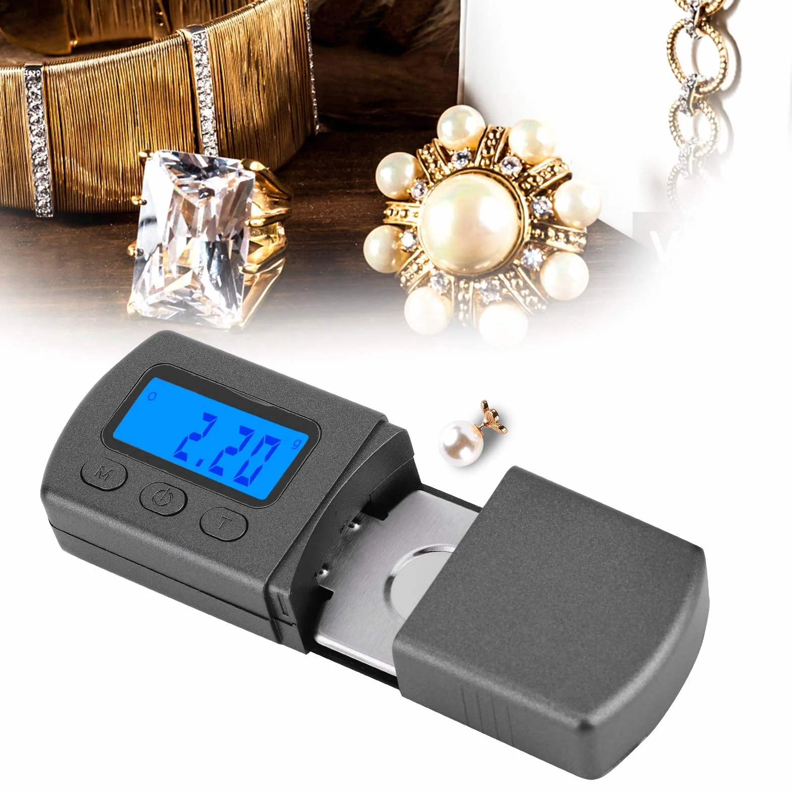 Wysoka precyzja Mini cyfrowy gramofon Stylus Force Scale 5g Mini cyfrowy rysik Force Scale Gauge ramię Load Gauge przenośna cyfrowa waga do biżuterii złota