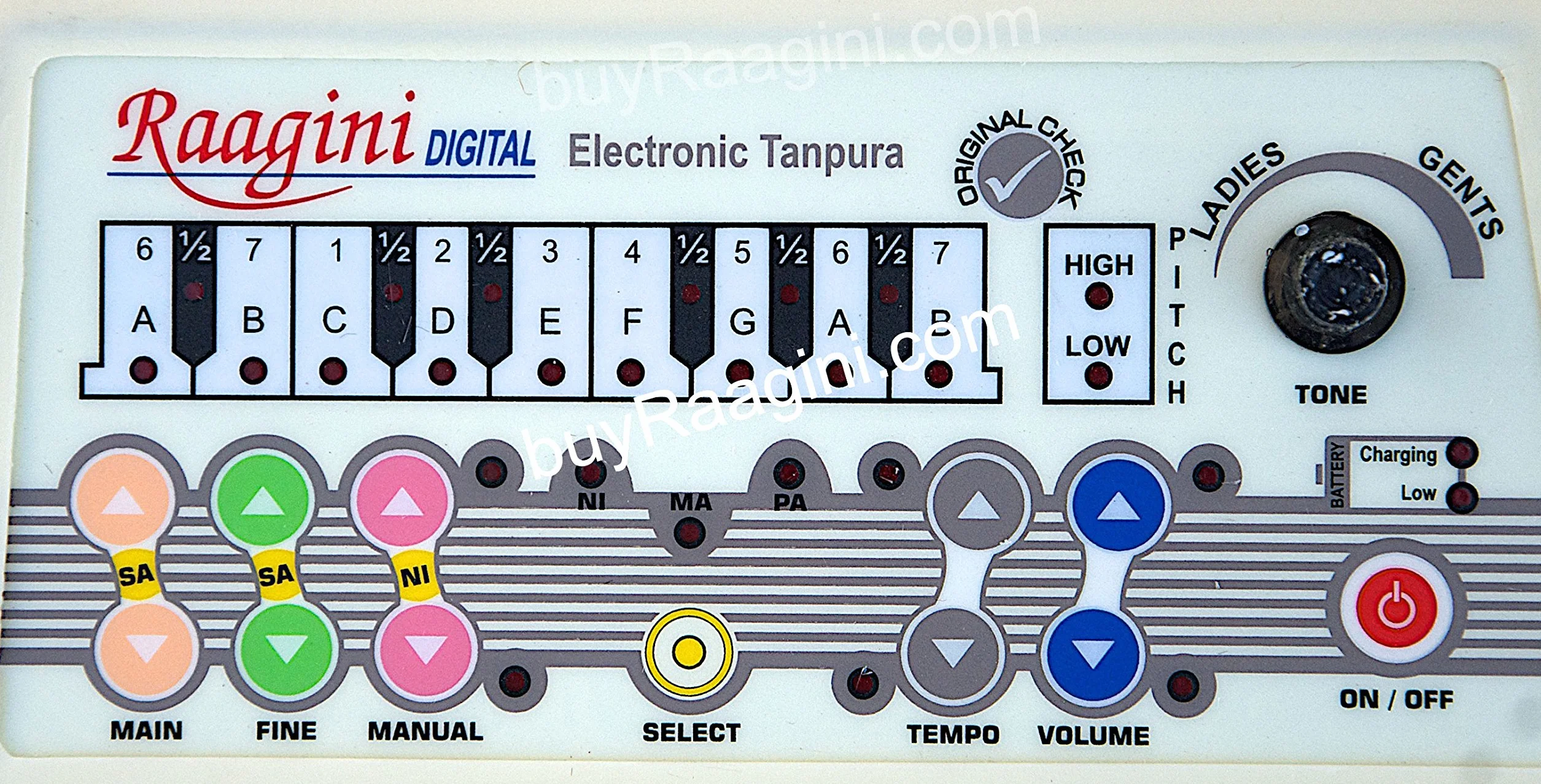 Raagini Cyfrowa Elektroniczna Tanpura Sound Labs Tambura (PDI-DG)