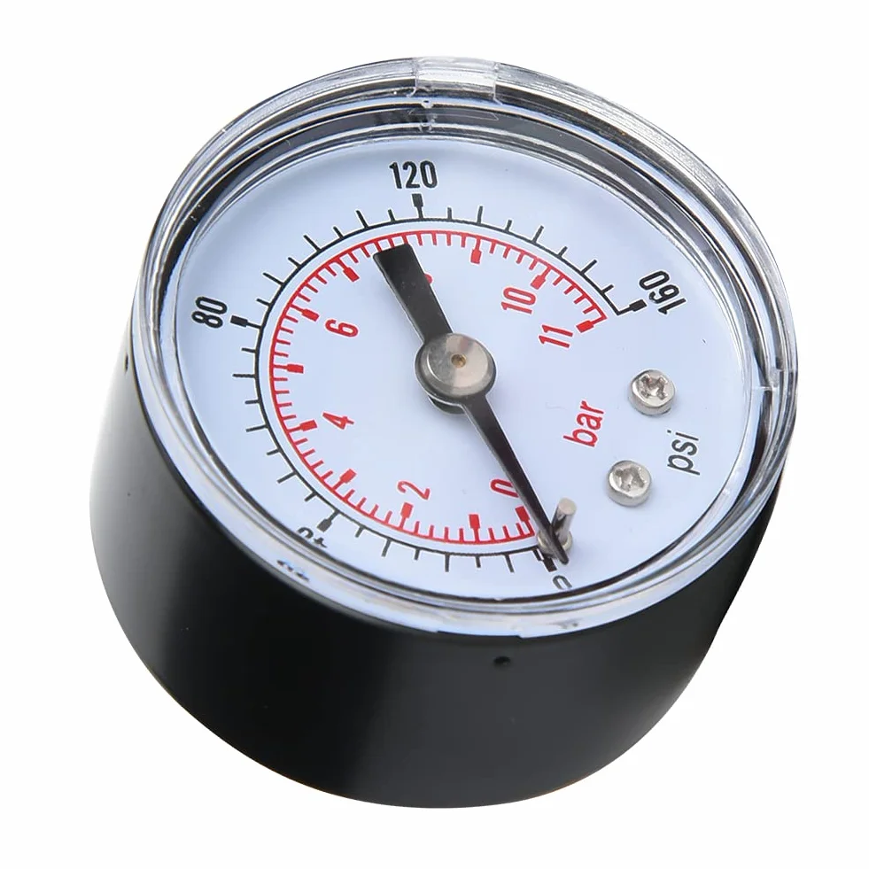 Manometr Wody Manometr Powietrza 10 Bar Manometr 1/8 "BSPT Gwint do Wody do Powietrza do Oleju(0-160psi, 0-11bar)