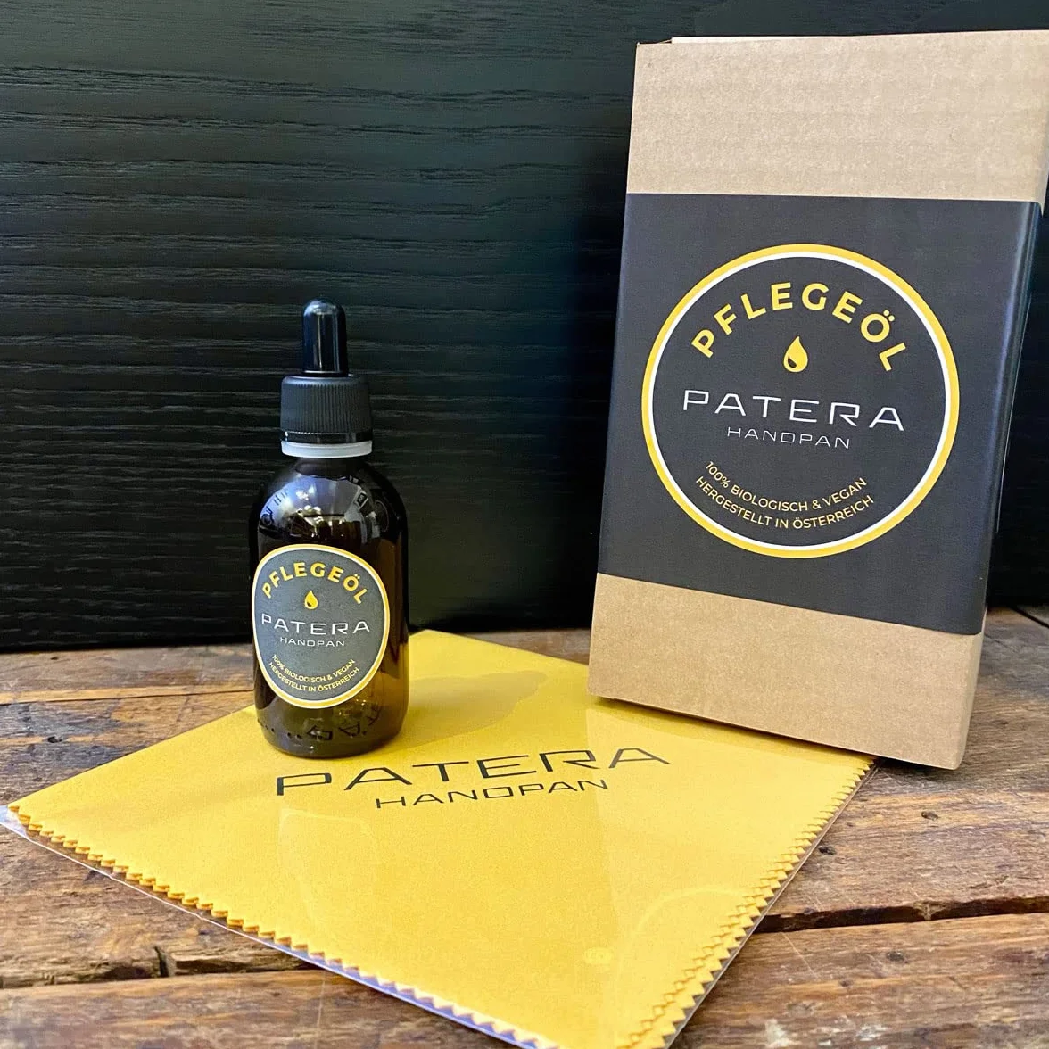 Handpan zestaw akcesoriów wraz z olejkiem pielęgnacyjnym Patera, ściereczka do czyszczenia + pałeczki keepdrum miękkie Mallets 1 para