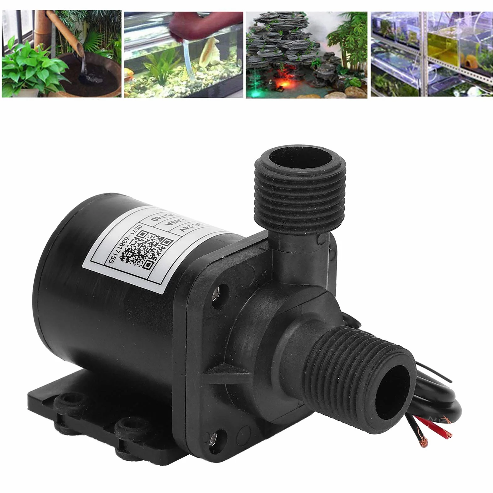 24 V mała pompa wodna, mini pompa cyrkulacyjna DC bezszczotkowy IP68 1320L/H Wodne narzędzia hydrauliczne
