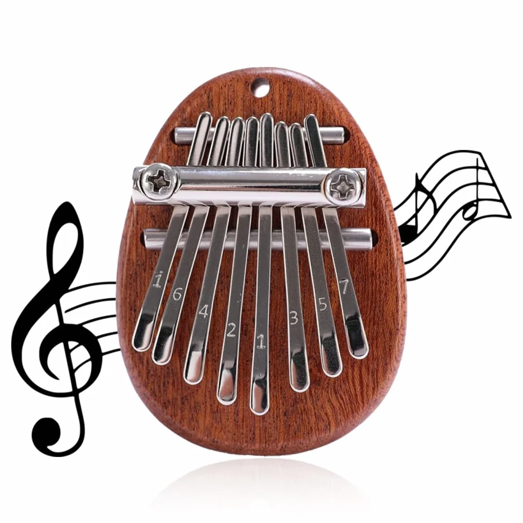 1 szt. Mini Kalimba 8 kluczy instrument muzyczny Marimba z nutą Kalimba fortepian Kalimba dla początkujących najlepszy prezent