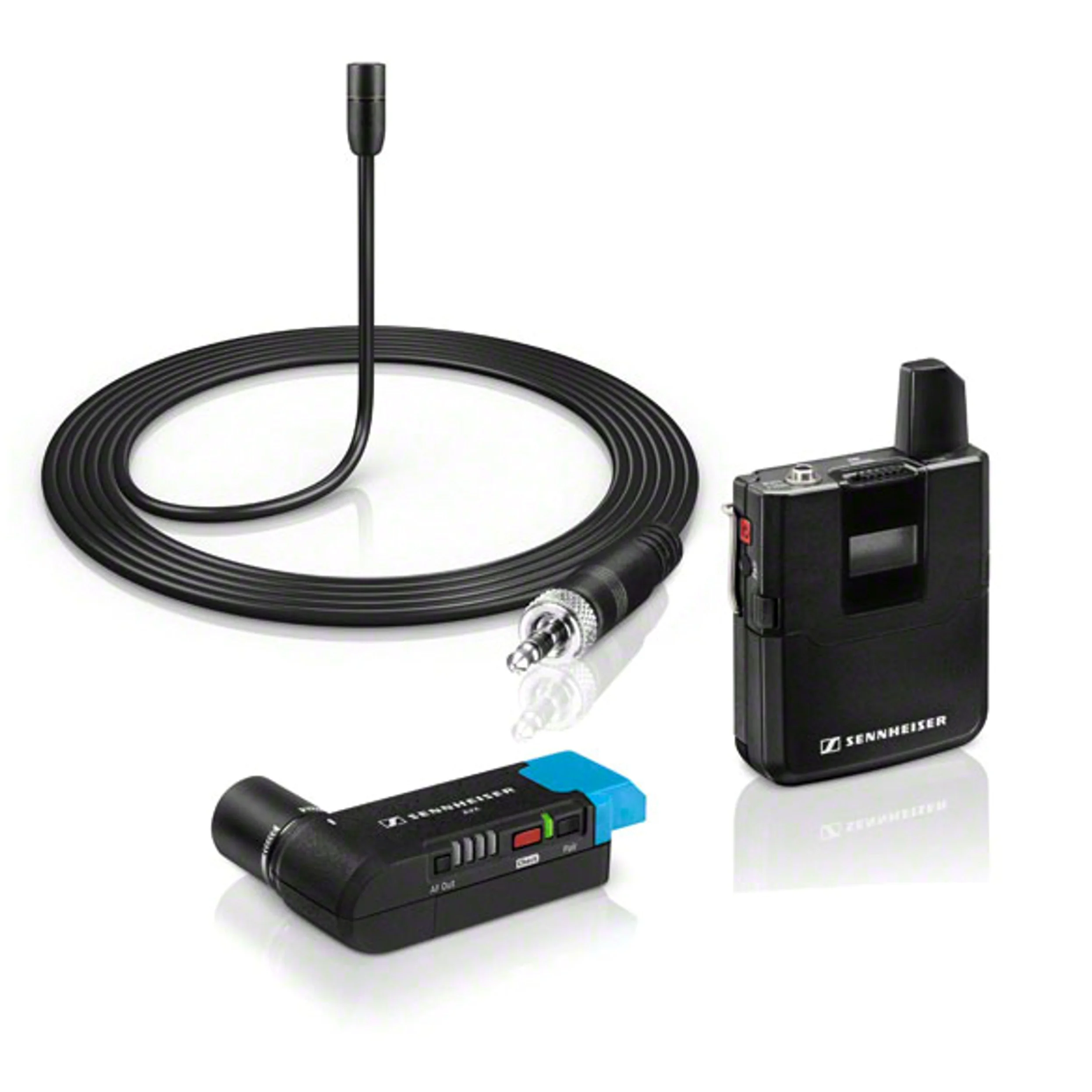 Sennheiser 505851 AVX-ME2 SET-3-EU Bezprzewodowy Mikrofon Krawatowy, Czarny, 32 x 17 x 7.4 cm