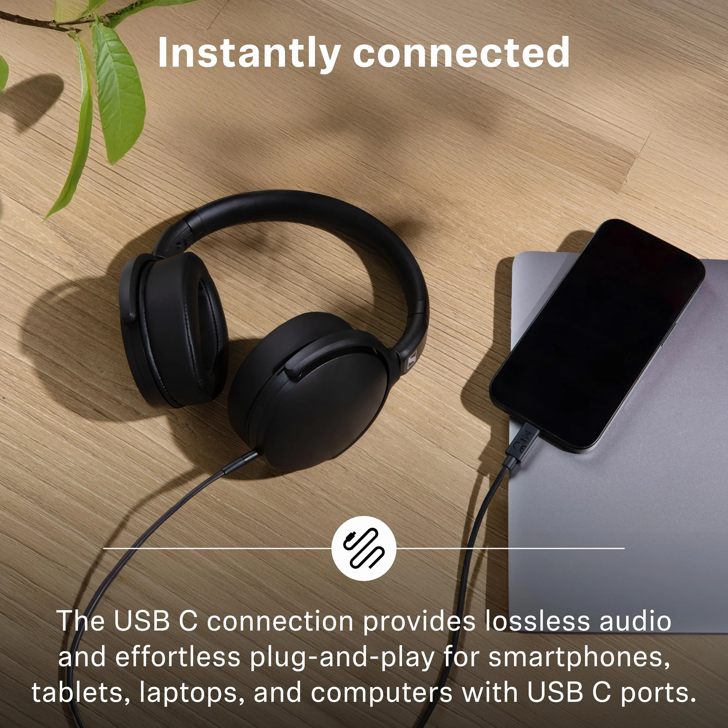 Sennheiser HD 400U słuchawki nauszne z pilotem Smart Remote – czarne