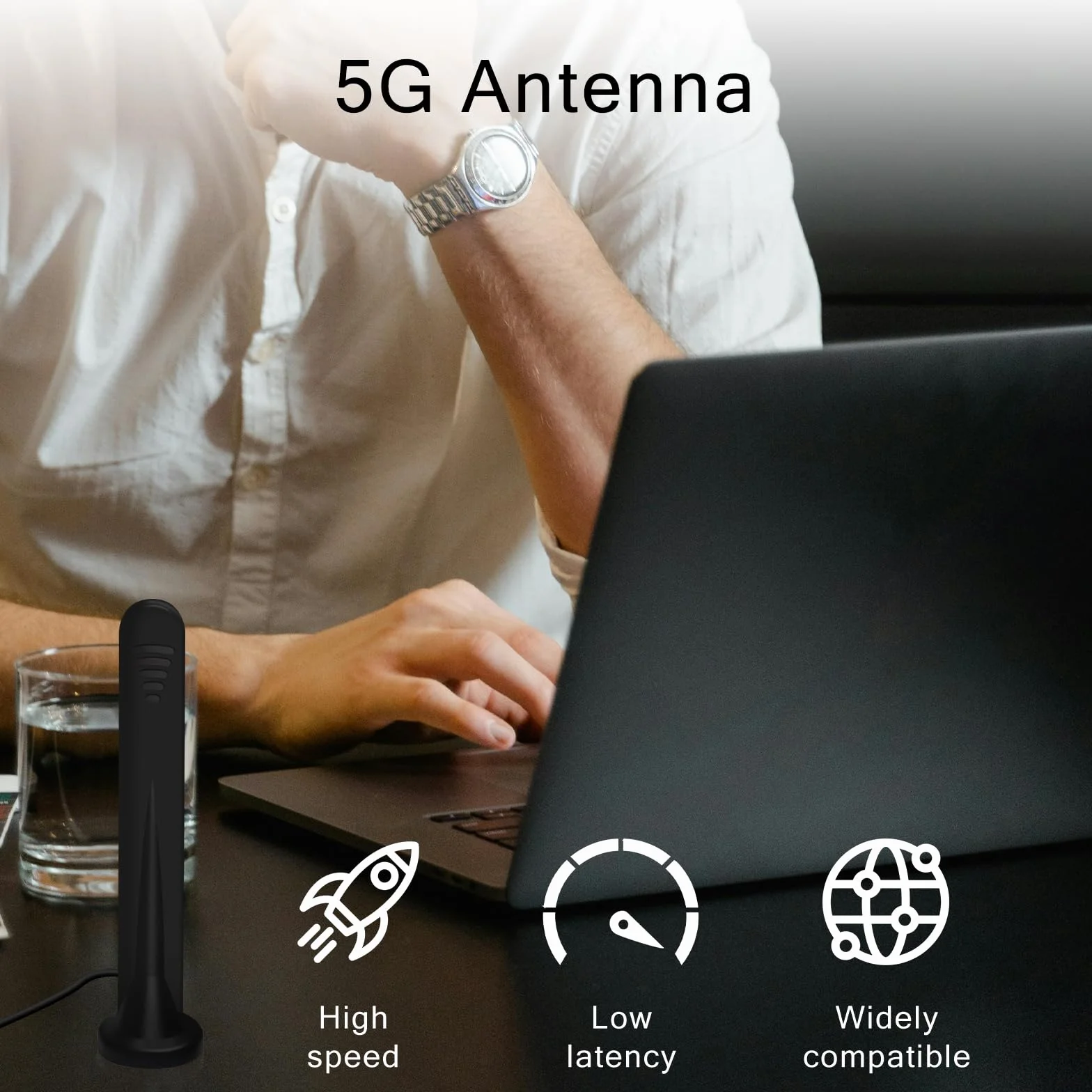 2 x antena 5G - wielokierunkowa 4G LTE i WIFI - 15DBI - złącza SMA i TS9 - podstawa magnetyczna - MIMO - kabel 3M - wewnątrz/na zewnątrz - router 3G/4G/5G/GSM/GPRS i bramka IoT - inteligentny dom