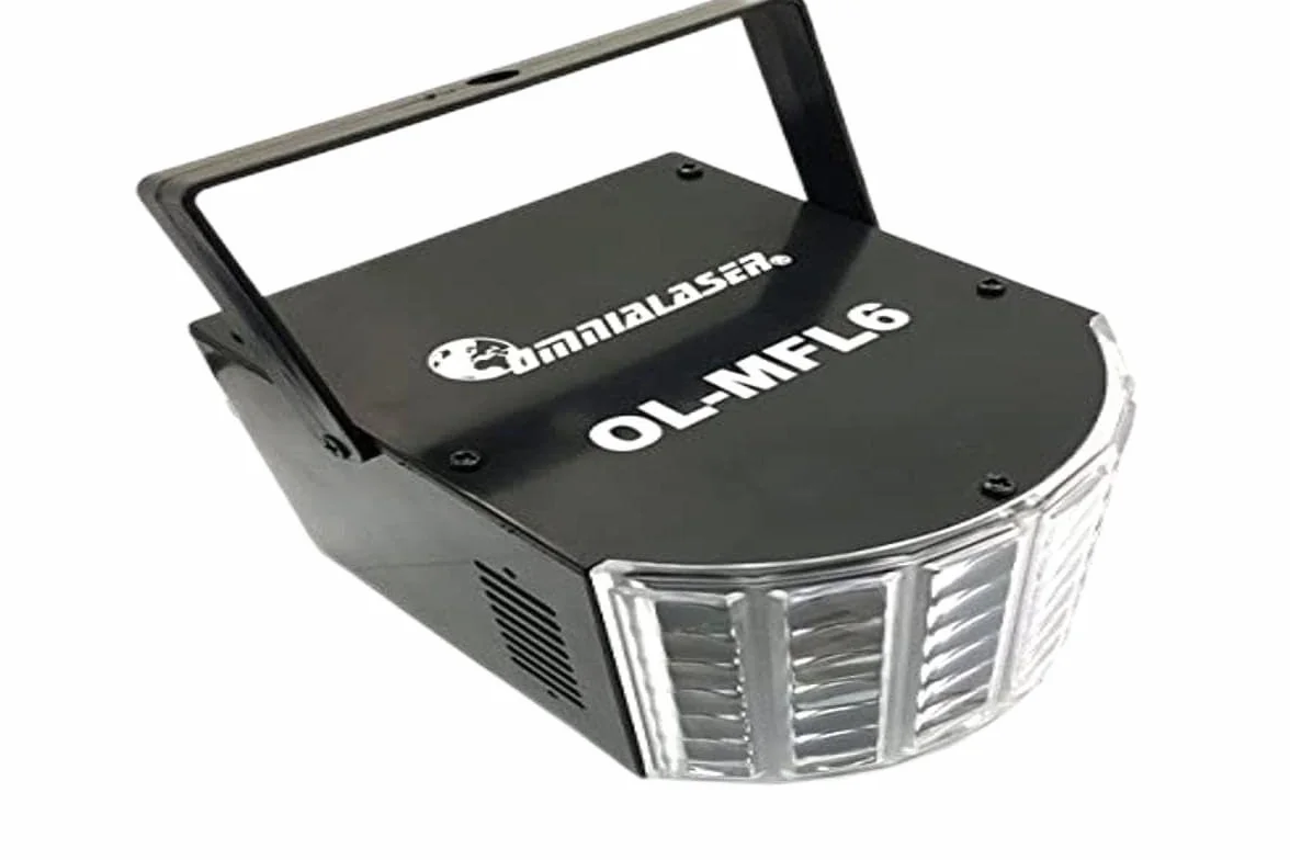 OL-MFL6 mini derby z efektem świetlnym LED, z mikrofonem, sterowaniem DMX i trybem automatycznym