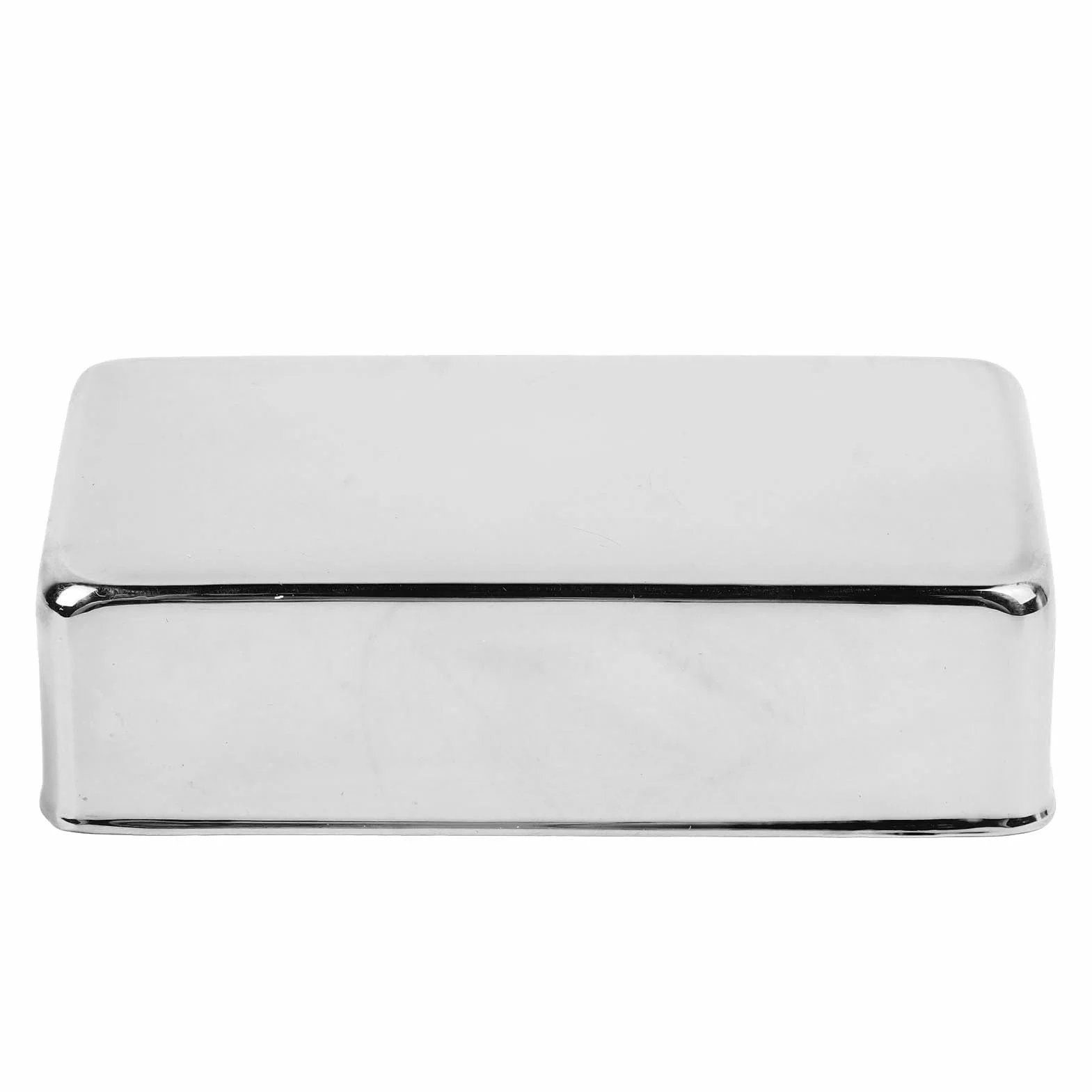 Brass Humbucker Pickup Covers | Sealed Design Blocks Particles/Interference | Dual Coil Electric Guitar Pickup Cover | Easy Installation for Many Guitars (Srebrny)