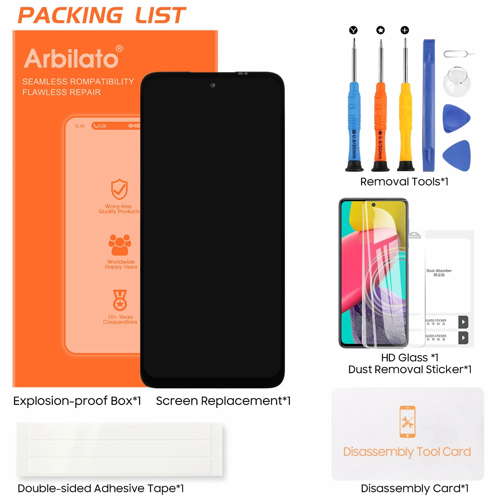 Ekran LCD do Motorola Moto G54 5G Ekran LCD XT2343 Ekran Dotykowy Digitizer Części Montażowe Zestaw